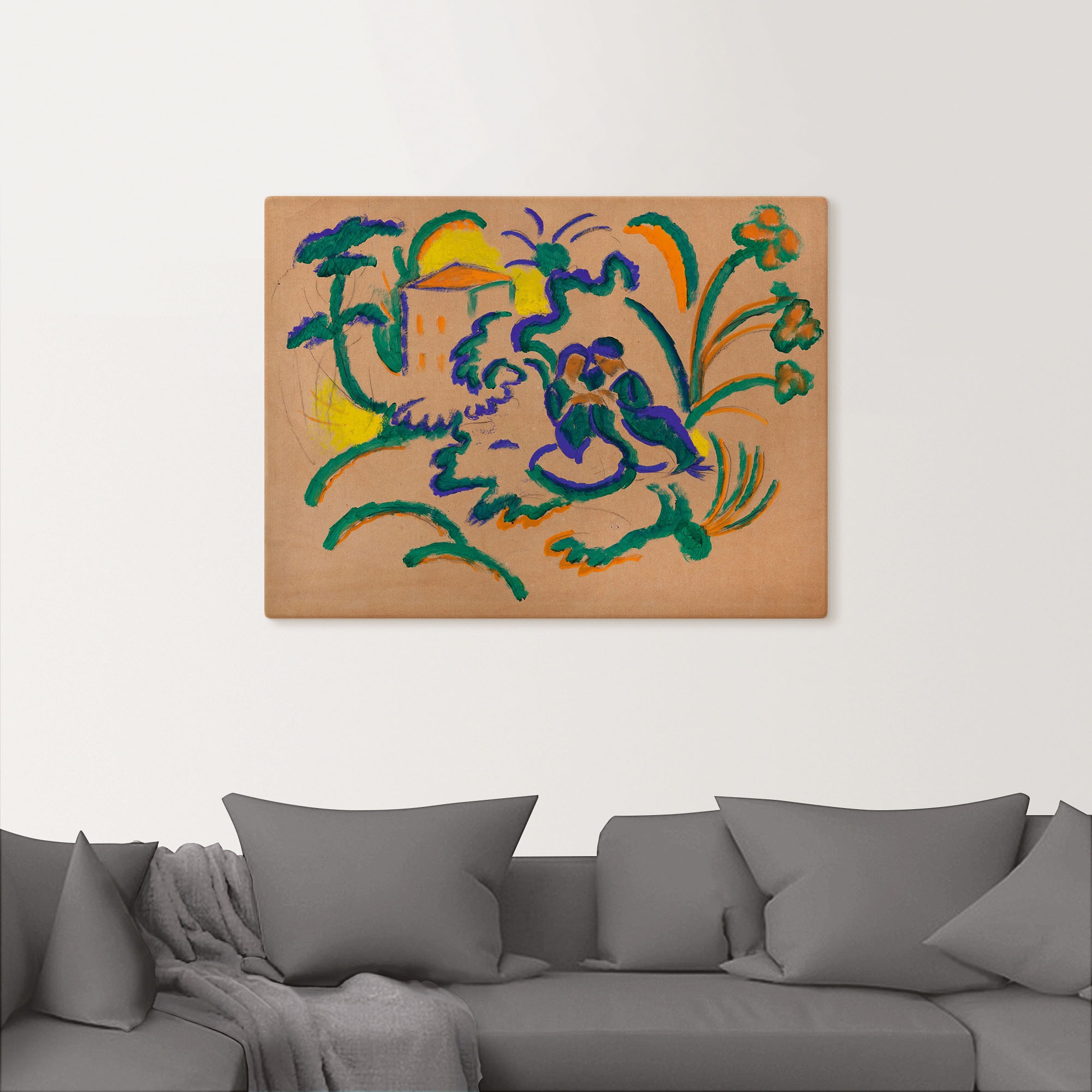 Artland Wandbild »Orientalisches Liebespaar, 1912«, Bilder von Liebespaaren, (1 St.), als Alubild, Leinwandbild, Wandaufkleber oder Poster in versch. Größen