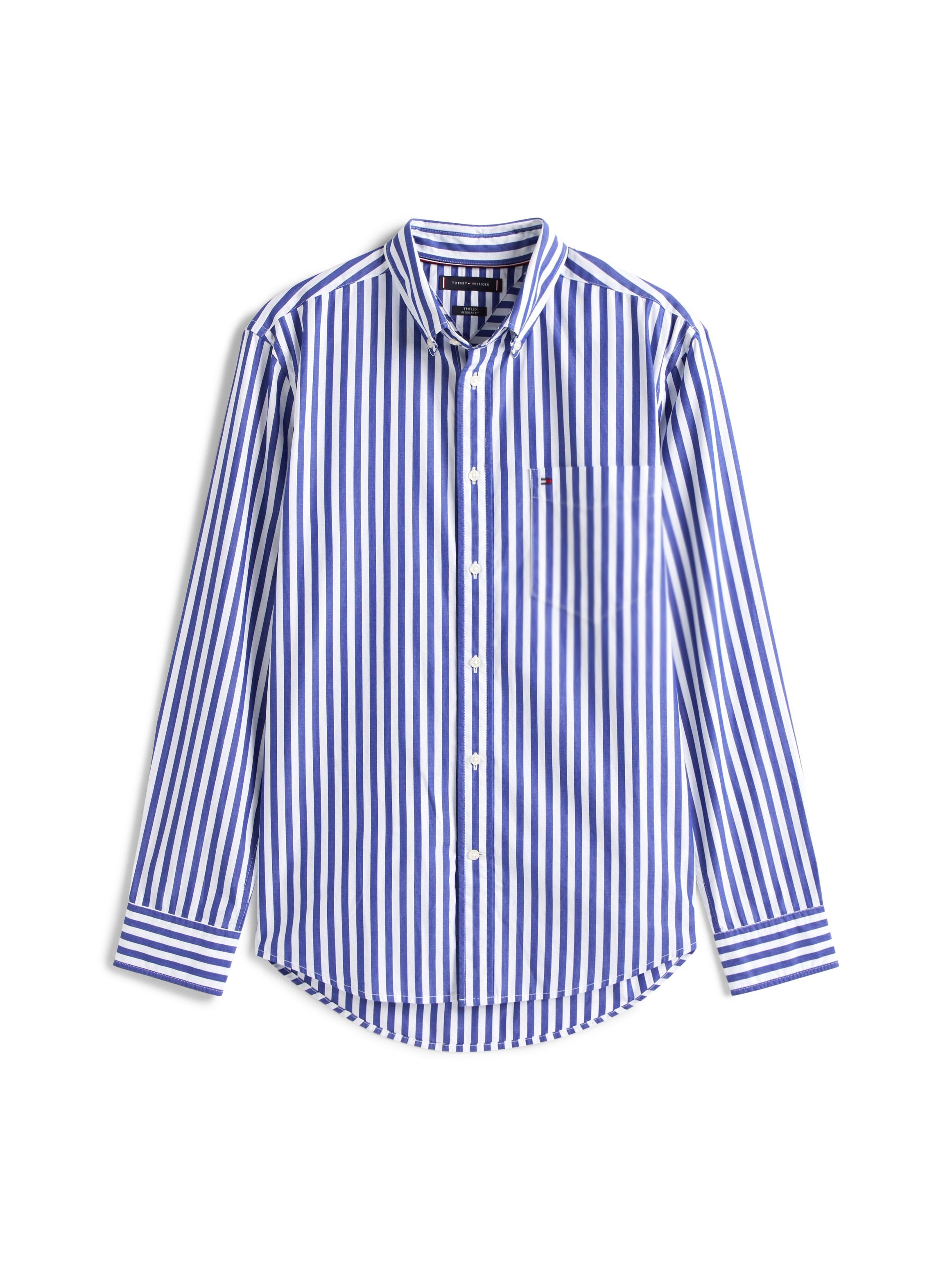 Tommy Hilfiger Langarmhemd »FLEX POPLIN BOLD STRIPE SHIRT«