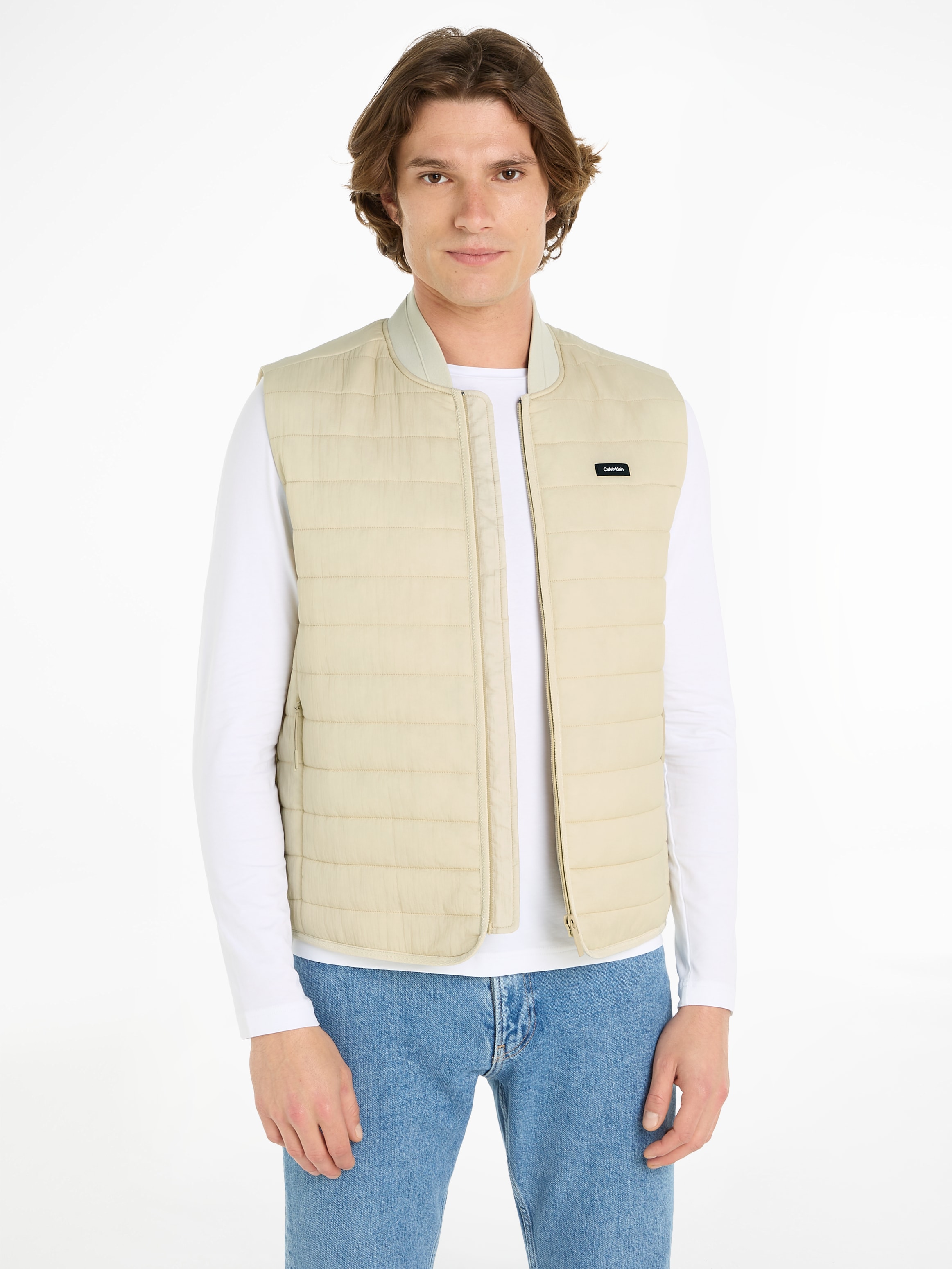 Calvin Klein Steppweste »PACKABLE CRINKLE QUILT VEST«