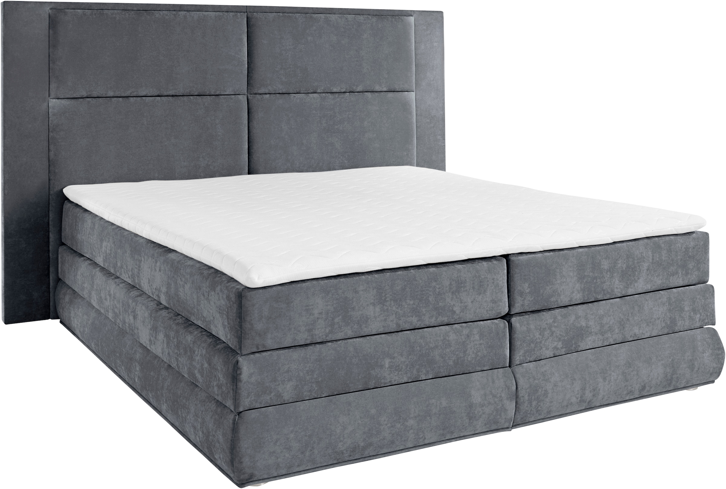 COLLECTION AB Boxspringbett Copenhagen, inklusive Bettkasten und Topper, wahlweise mit LED-Beleuchtung