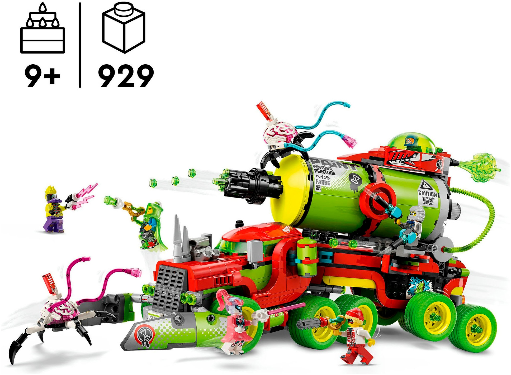 LEGO® Konstruktionsspielsteine »Mateos Sprühdosen-Truck (71499), LEGO DREAMZzz«, (929 St.), Made in Europe