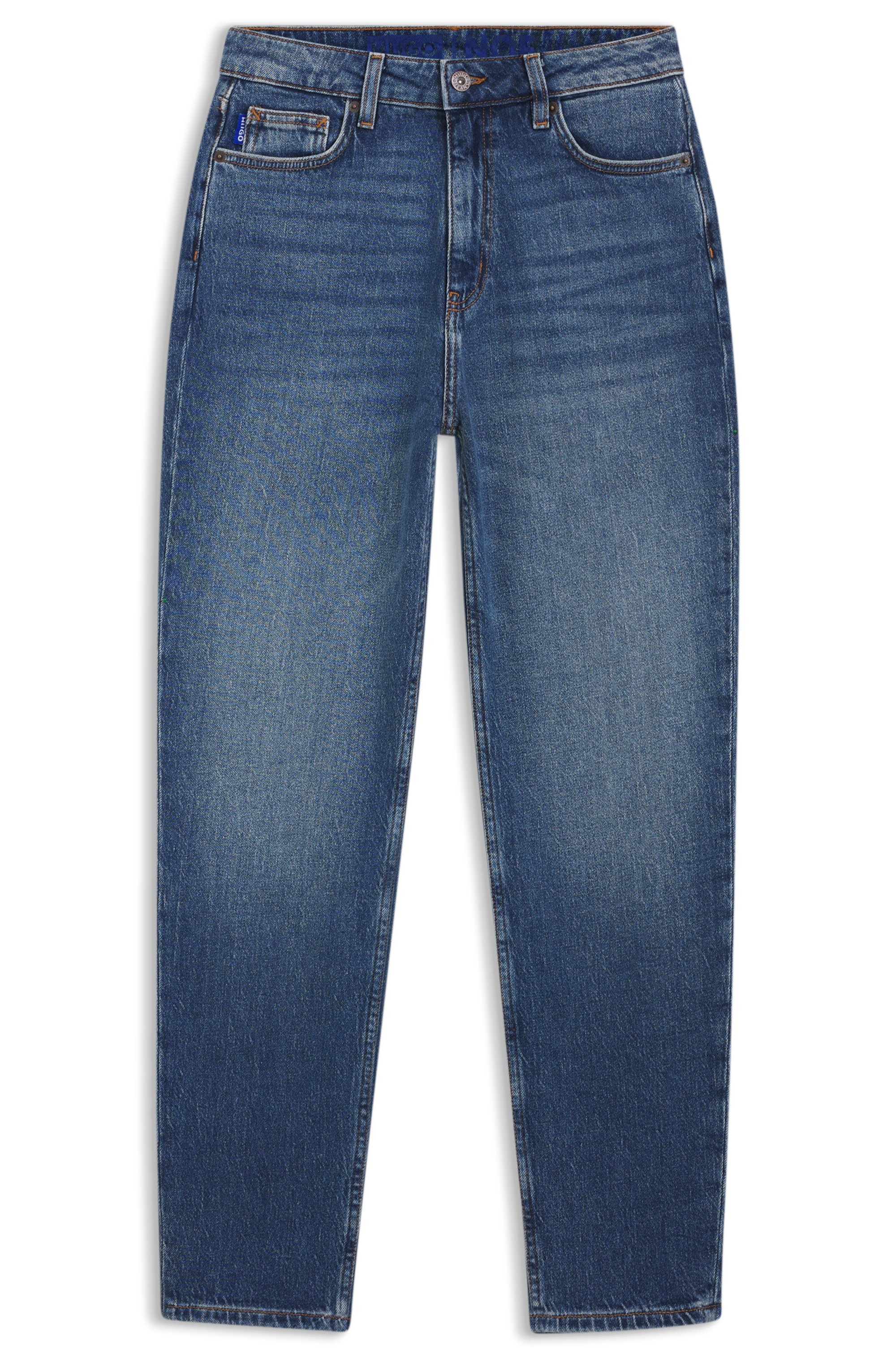 HUGO Blue Mom-Jeans »Noe«, Straight Fit Jeans mit hoher Leibhöhe