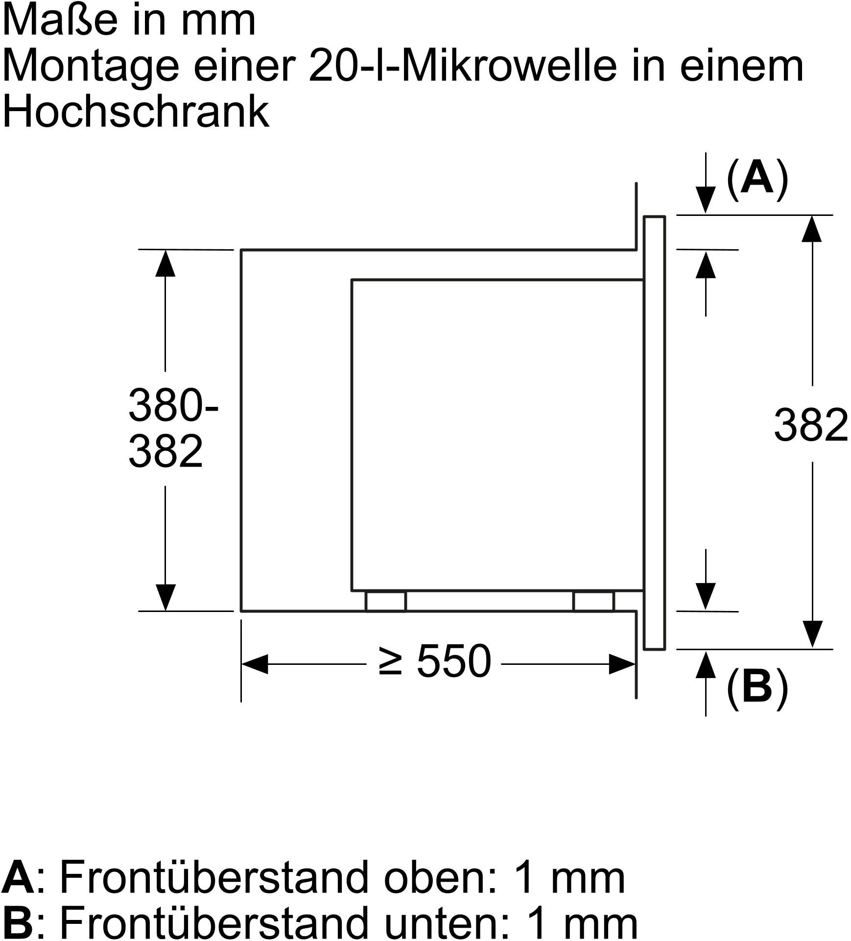 SIEMENS Einbau-Mikrowelle »BE623LMB3«, Mikrowelle-Grill, 800 W
