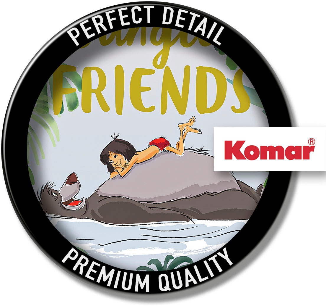 Komar Bild mit Rahmen »Bilderrahmen Holz White mit Wandbild "Jungle Book Friends" als Set«