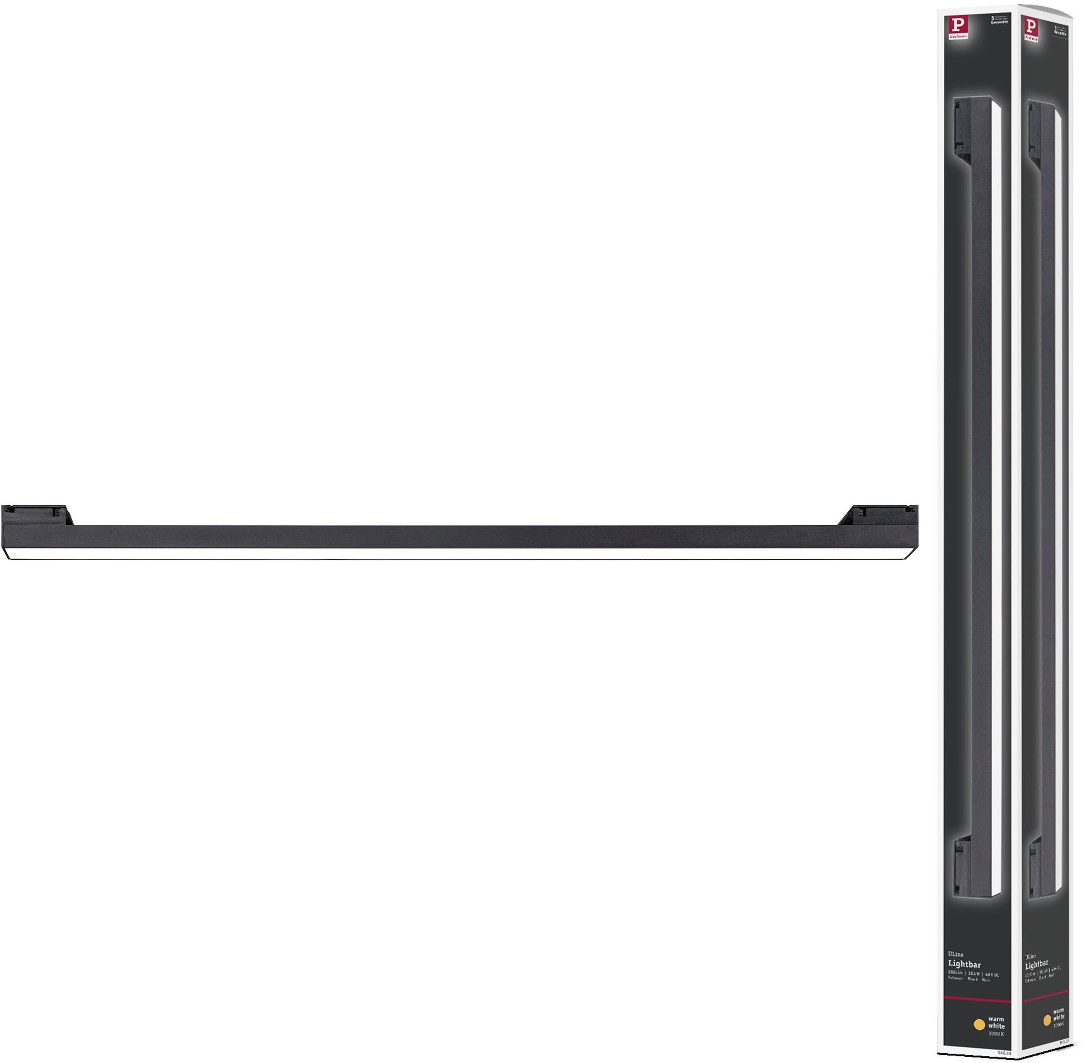 Paulmann Hängeleuchte »ULine Spot Lightbar 650x29mm 18,5W Schwarz«, 1 flamm günstig online kaufen