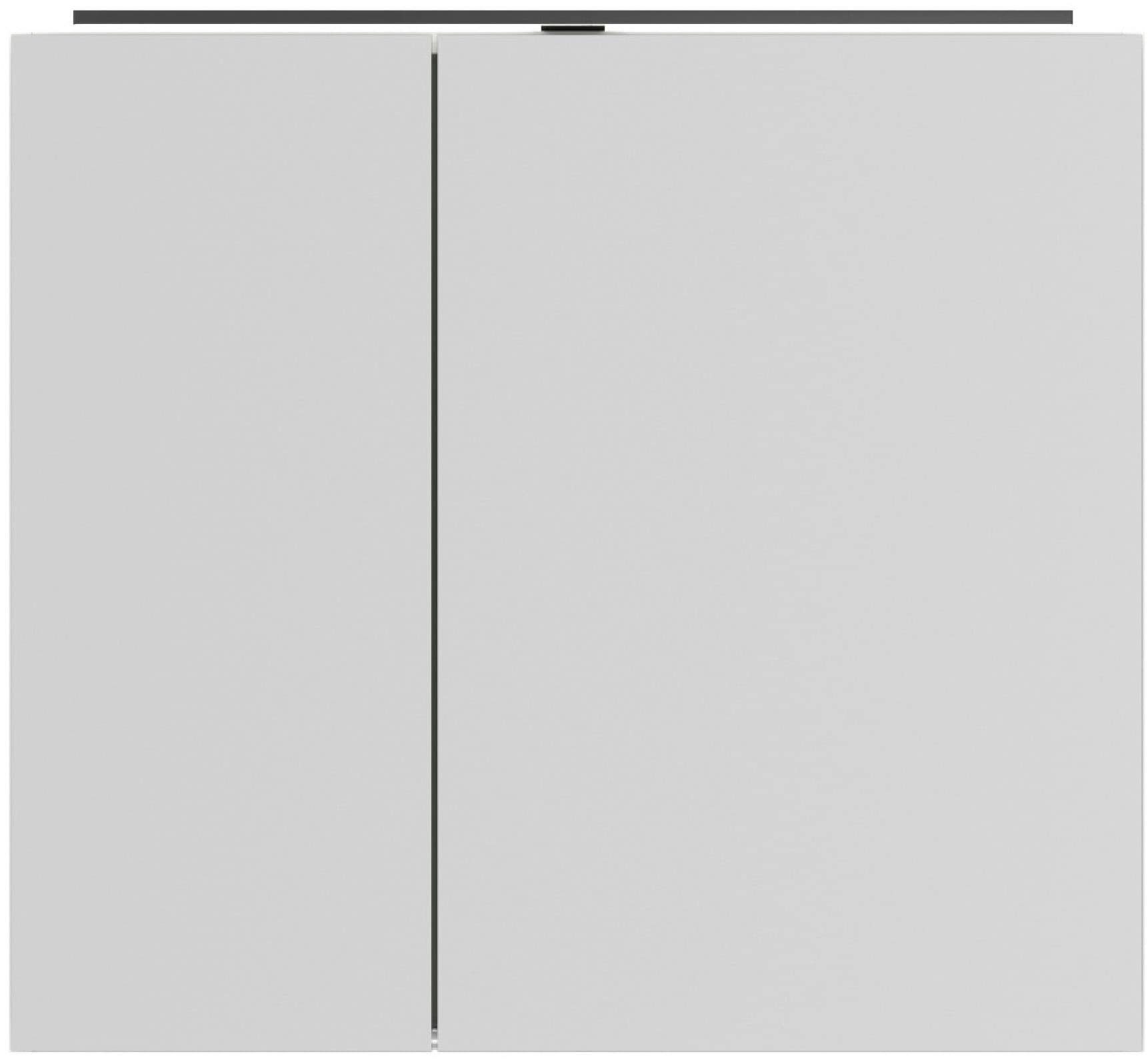 nobilia® Spiegelschrank »Prina«, (inkl. Beleuchtung mit Dimmerfunktion), in Breiten 60, 80, 100 und 120 cm, innenliegende Steckdose