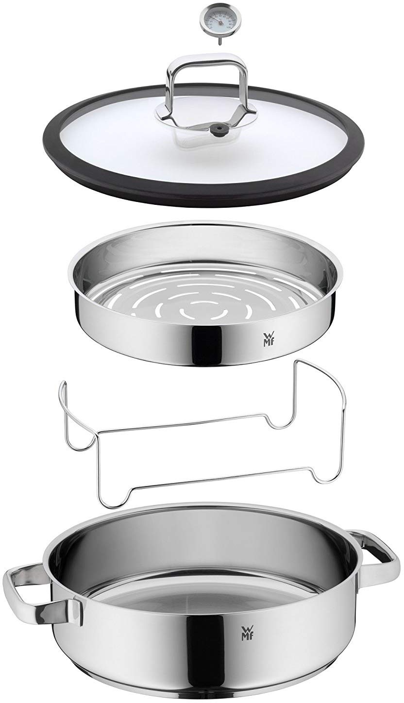 WMF Dampfgartopf »Vitalis, Bräter Induktion mit Glasdeckel und Silikonrand« günstig online kaufen