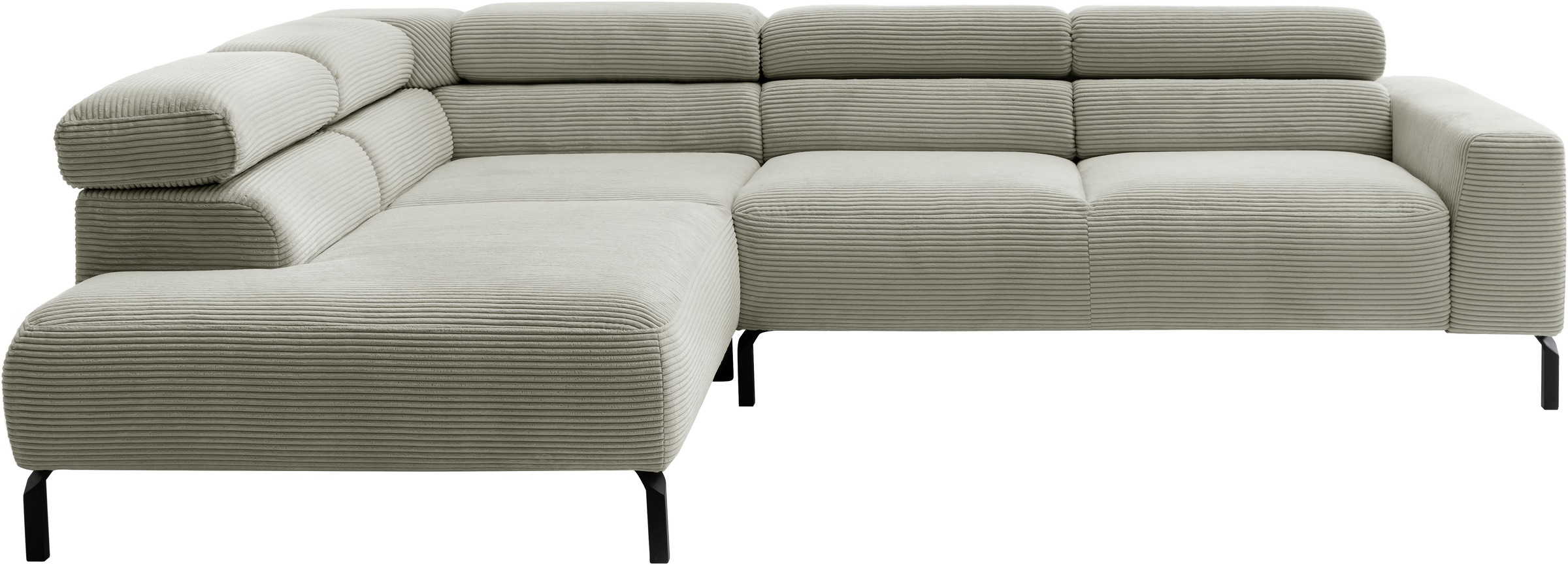Places of Style Ecksofa »Antonelli, L-Form, inkl. Kopfteilverstellung, Brei günstig online kaufen
