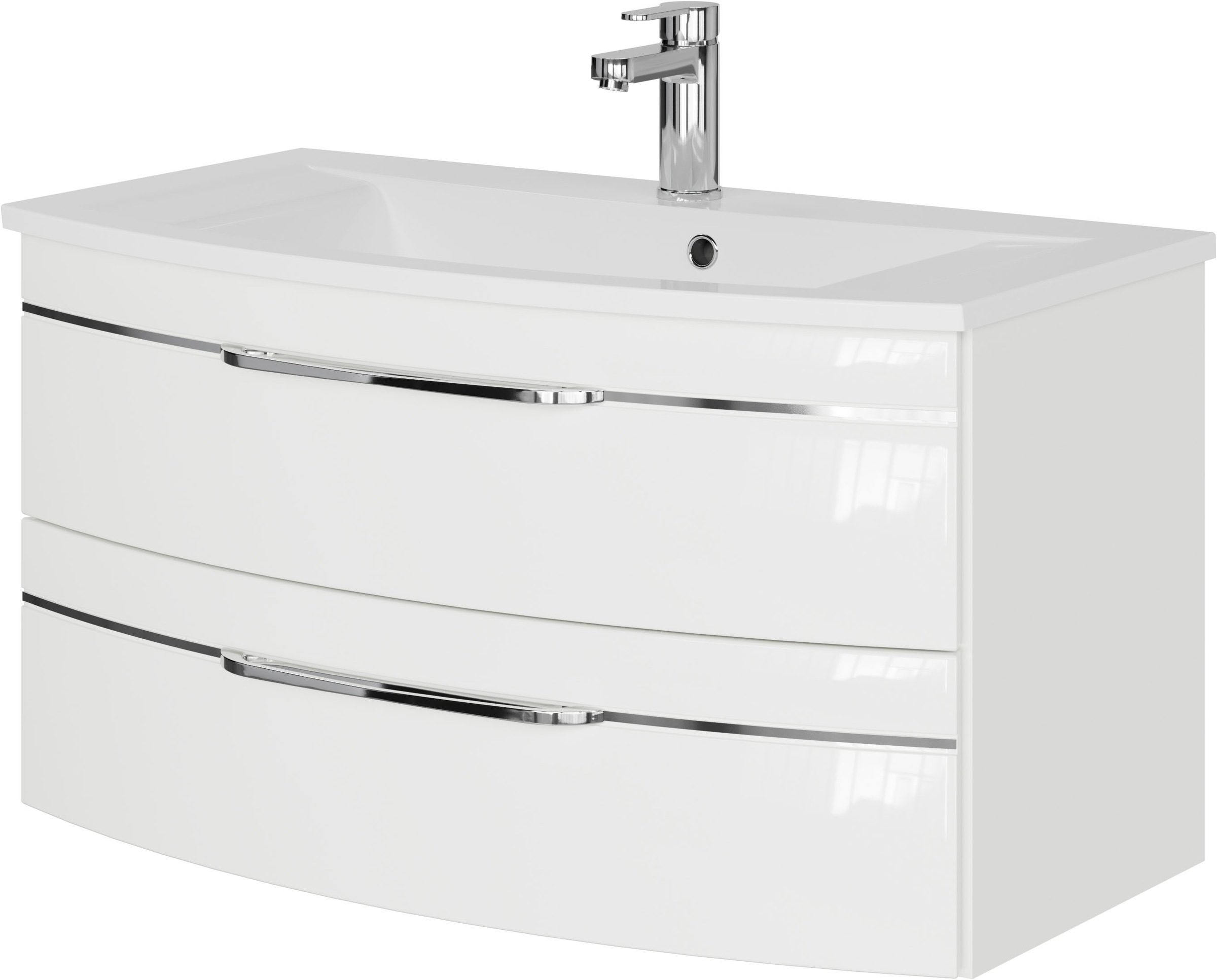 Saphir Waschtisch »Serie 7045 Mineralmarmor-Waschtisch und Unterschrank, 91 günstig online kaufen
