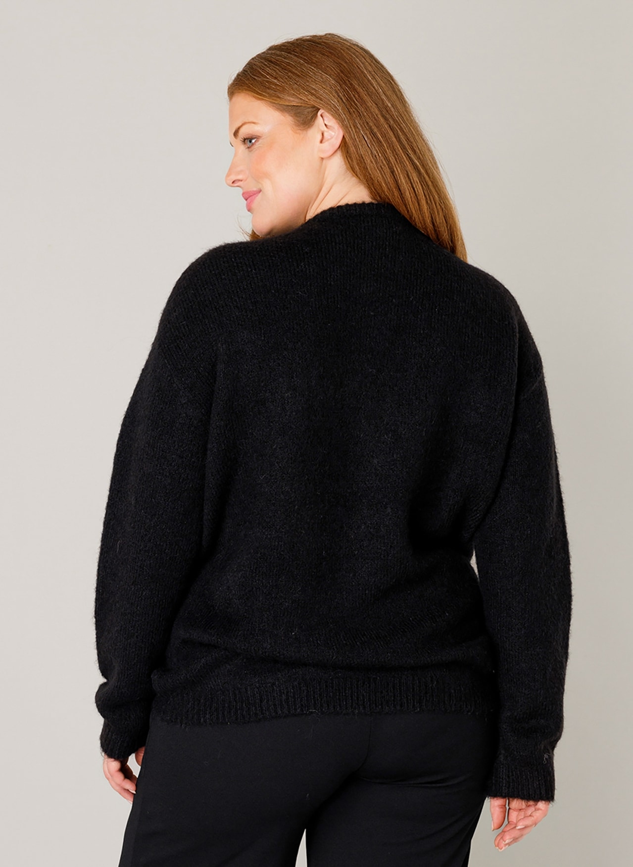 Base Level Curvy Strickpullover »Yanara« mit Wolle und Elasthan