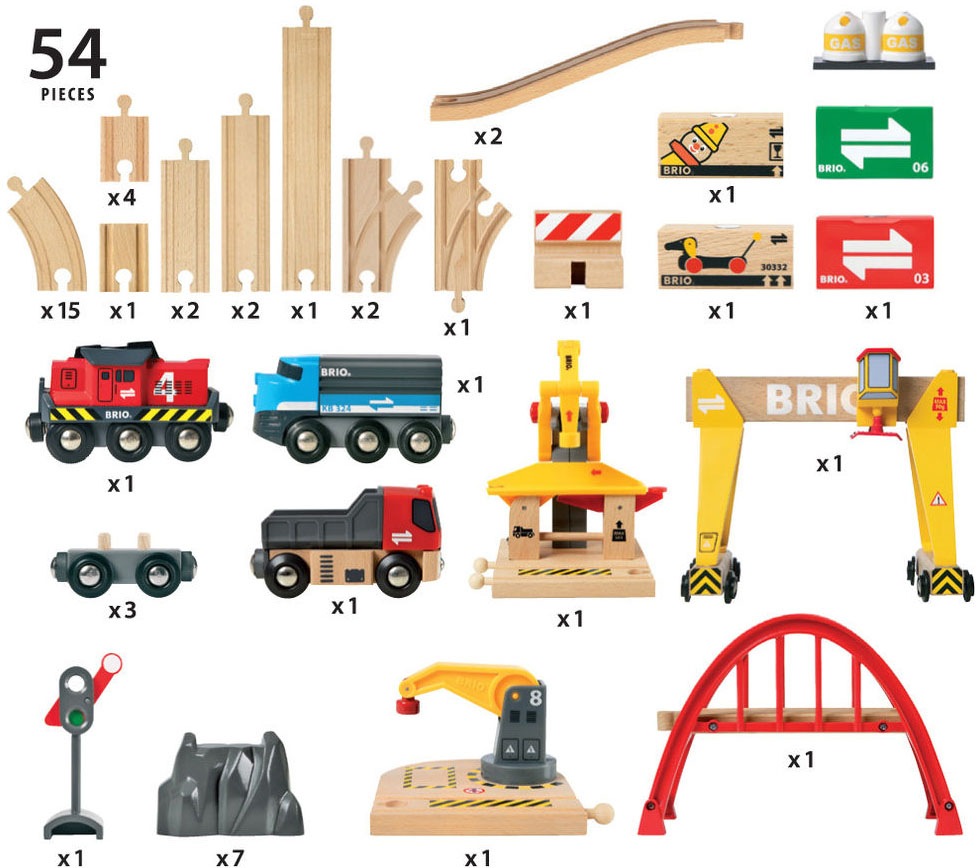 BRIO® Spielzeug-Eisenbahn »BRIO® WORLD, Frachten Set Deluxe«, (Set), FSC® - schützt Wald - weltweit