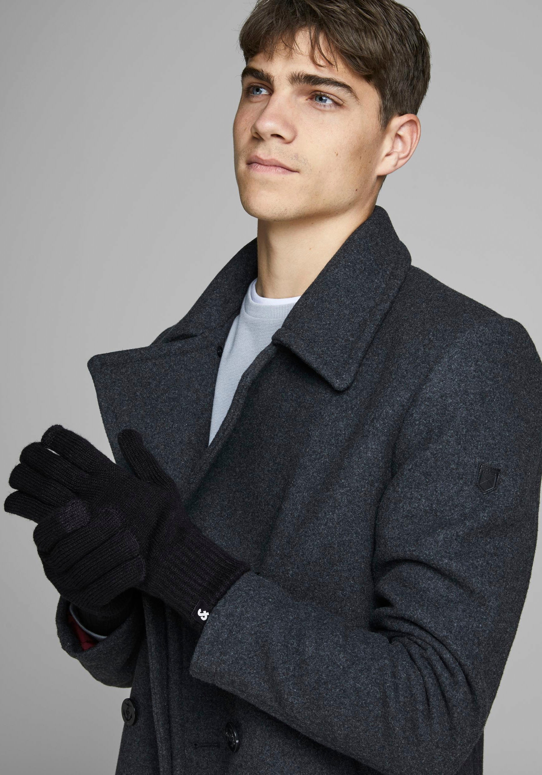Jack & Jones Strickhandschuhe »JACBARRY KNITTED GLOVES NOOS« JACBARRY KNITTED GLOVES NOOS