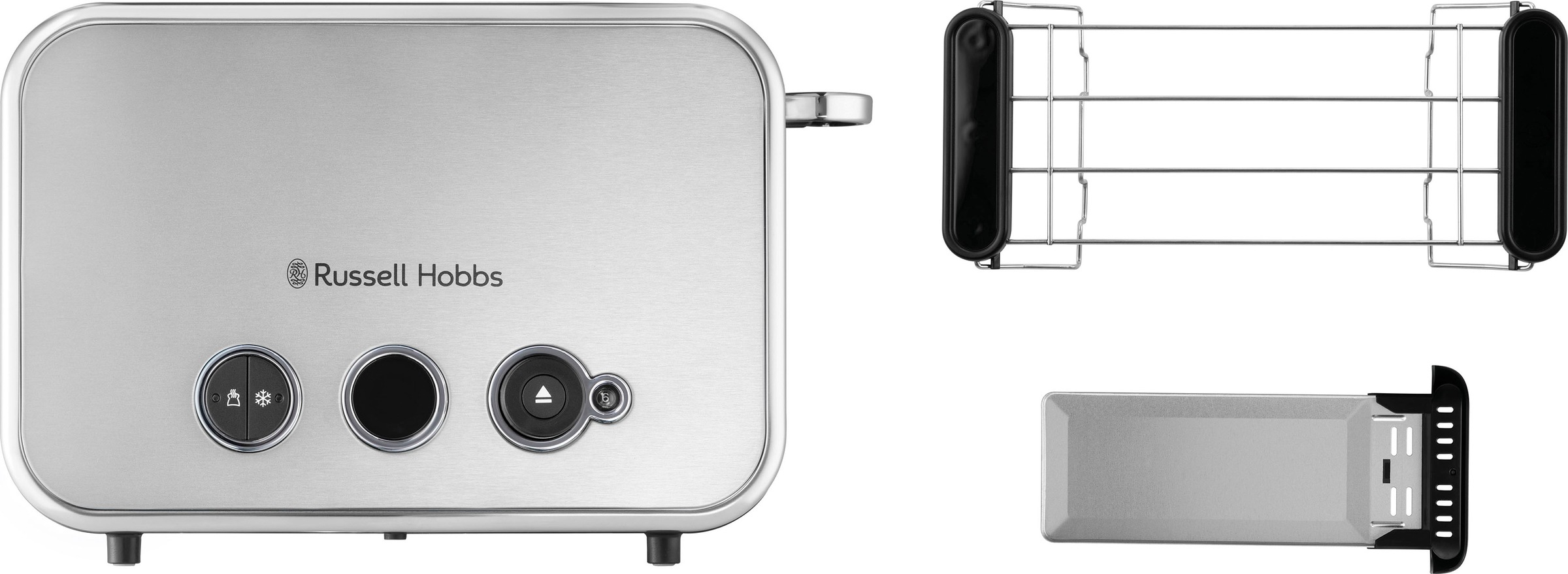 RUSSELL HOBBS Toaster »Distinctions Titanium 26432-56«, 2 kurze Schlitze, für 2 Scheiben, 1600 W