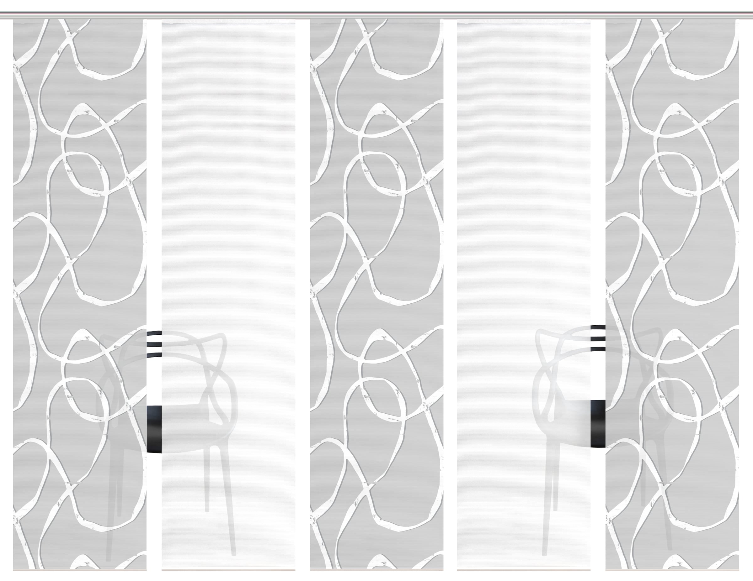 Vision S Schiebegardine »OPHELIA« Paneelwagen 5 Stk. tlg. Schiebevorhang,Bambusoptik,Digitaldruck,SET