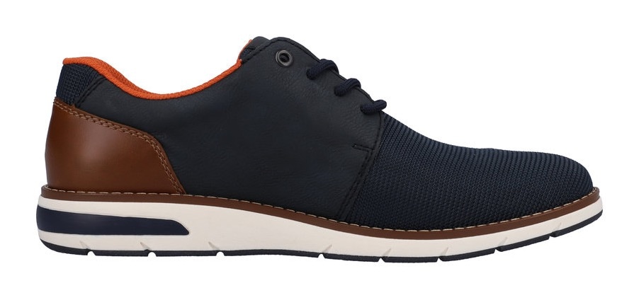 Rieker Sneaker, mit kontrastfarbener Ziernaht, Freizeitschuh, Halbschuh, Schnürschuh