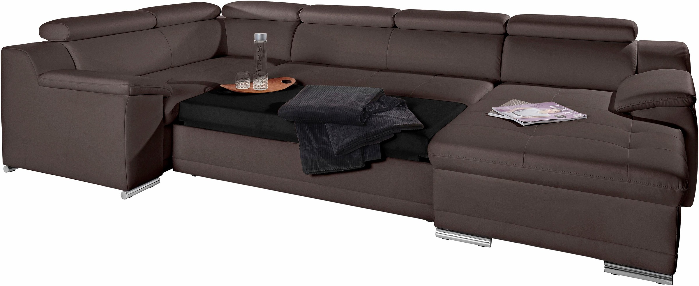 sit&more Wohnlandschaft "Top Andiamo U-Form" mit Kopfteilverstellung, wahlw günstig online kaufen