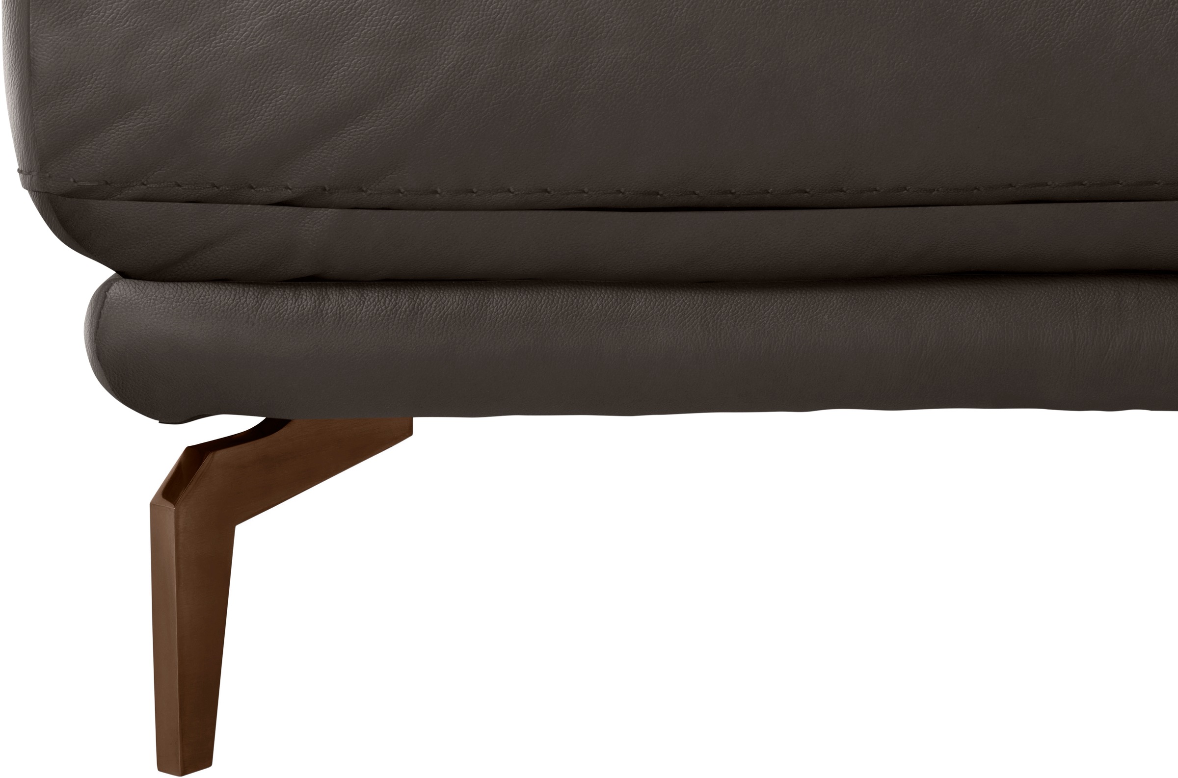W.SCHILLIG Hocker »montanaa«, mit Metallfüßen in Bronze pulverbeschichtet, Breite 71 cm