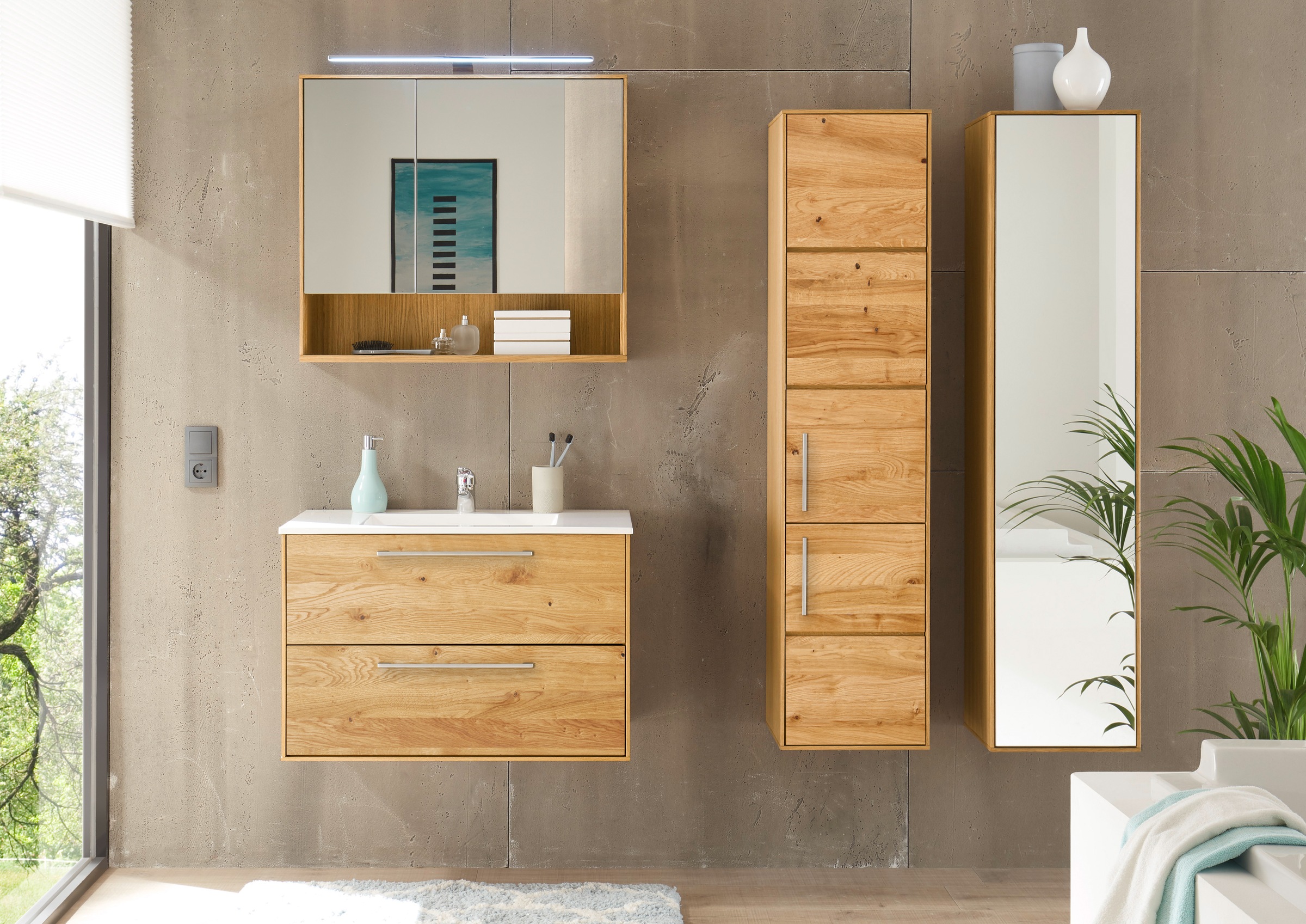 BASIC by Balculina Badmöbel-Set »Yukon« 4 Stk. tlg. günstig online kaufen