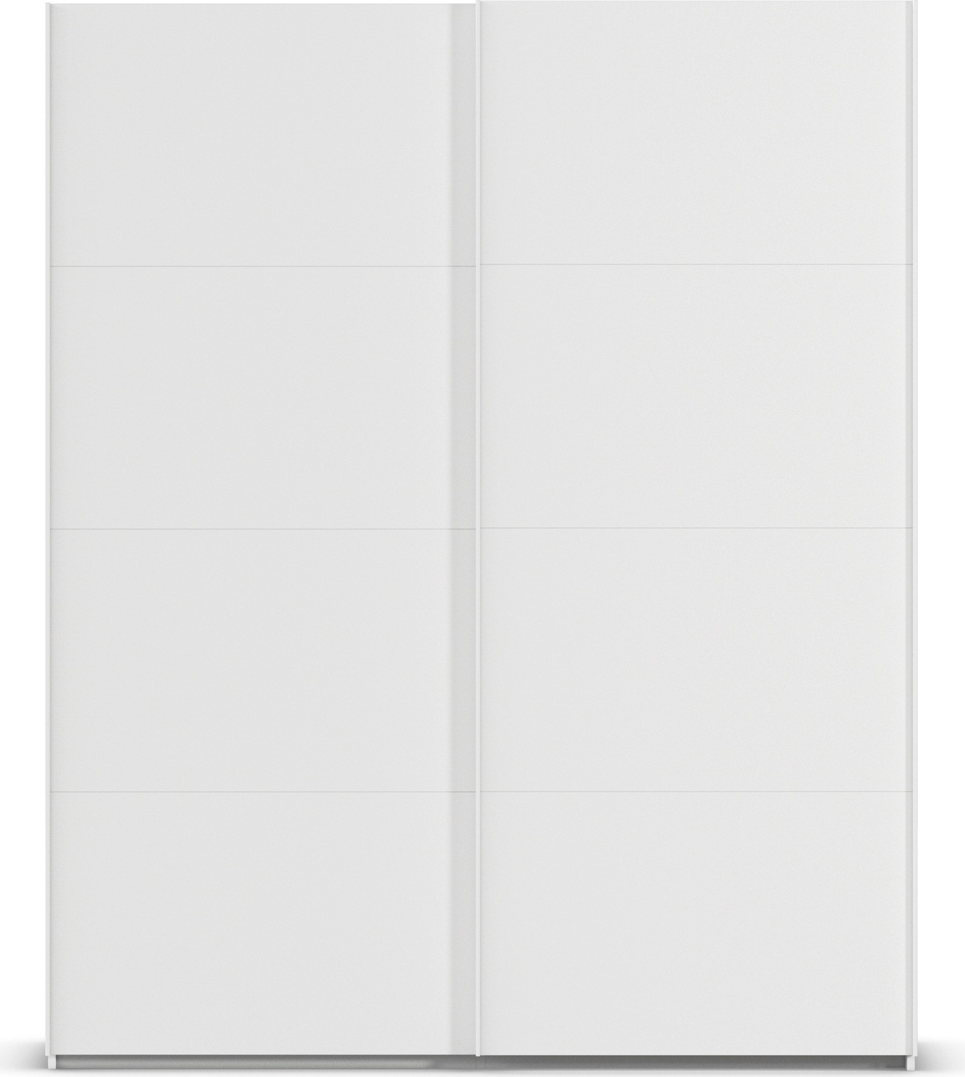 rauch Schwebetürenschrank »Kleiderschrank Schrank Garderobe Schlafzimmerschrank EVELYN«, in elegantem Stil, in 5 Breiten, Griffe in Korpusfarbe MADE IN GERMANY