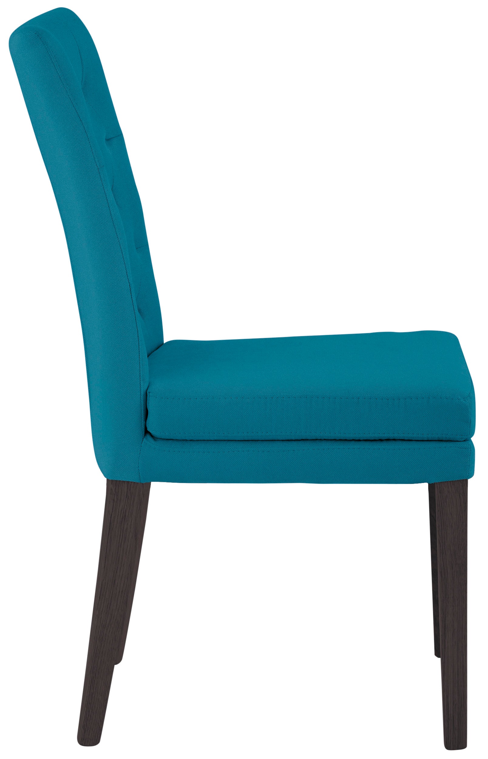 Home affaire 4-Fußstuhl »Colorado«, (Set), 6 St., Luxus-Microfaser, Beine aus Buche, wengefarben lackiert, Im 2er, 4er oder 6er-Set