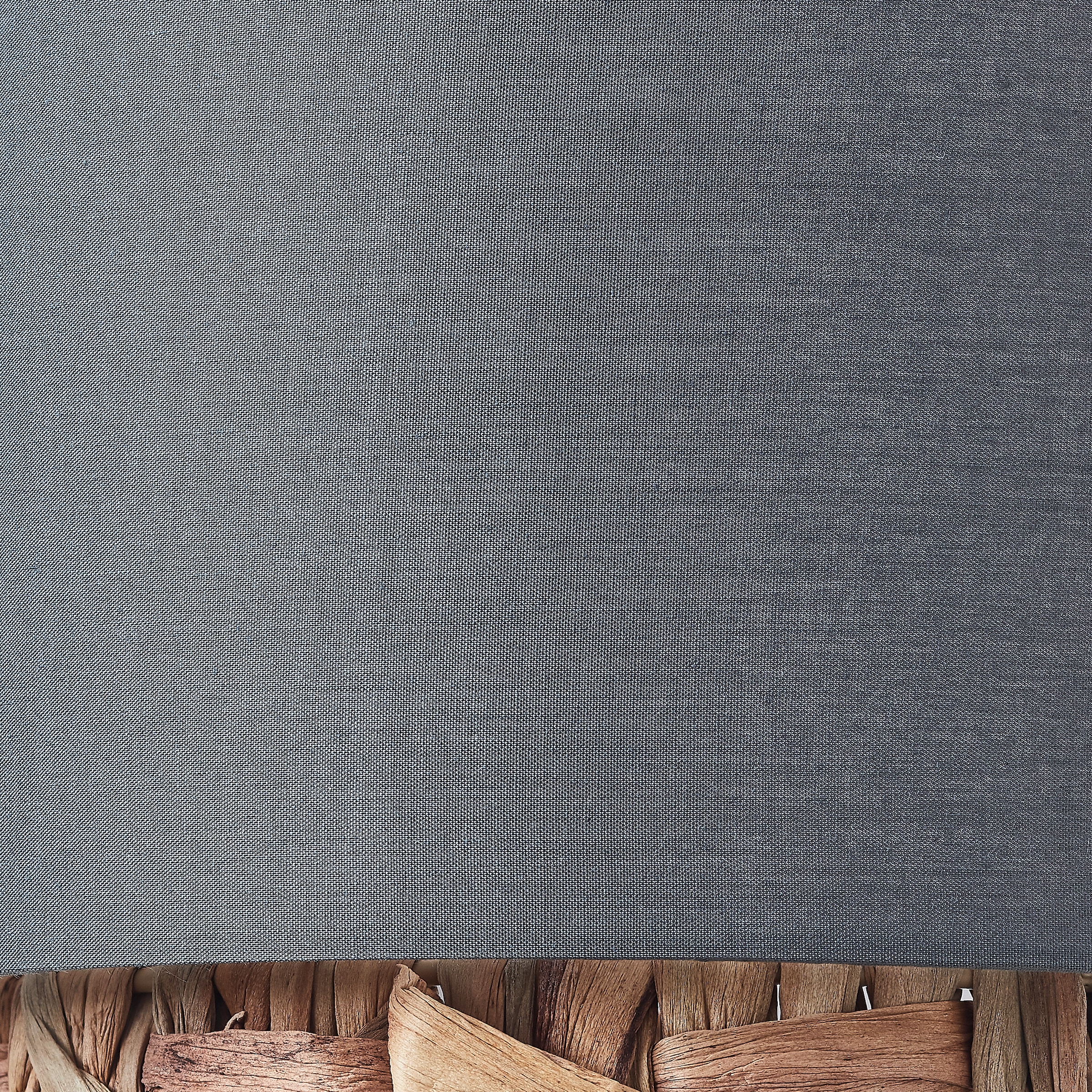 Brilliant Stehlampe »Waterlilly«, 1 flammig-flammig, Ø 35 cm, E27, Metall/Textil/Wasserhyazinthe, grau/beige