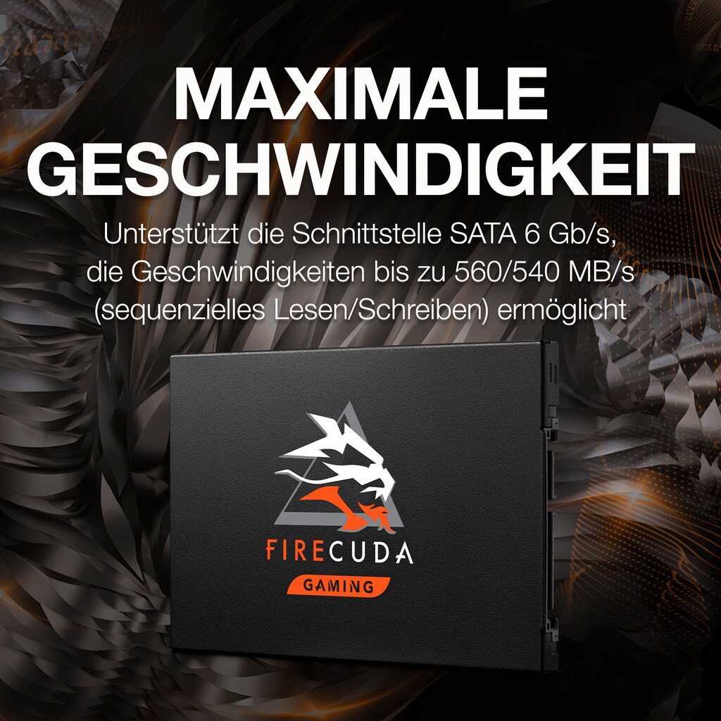 Seagate Gaming-SSD »FireCuda 120«, 2,5 Zoll, Anschluss SATA III