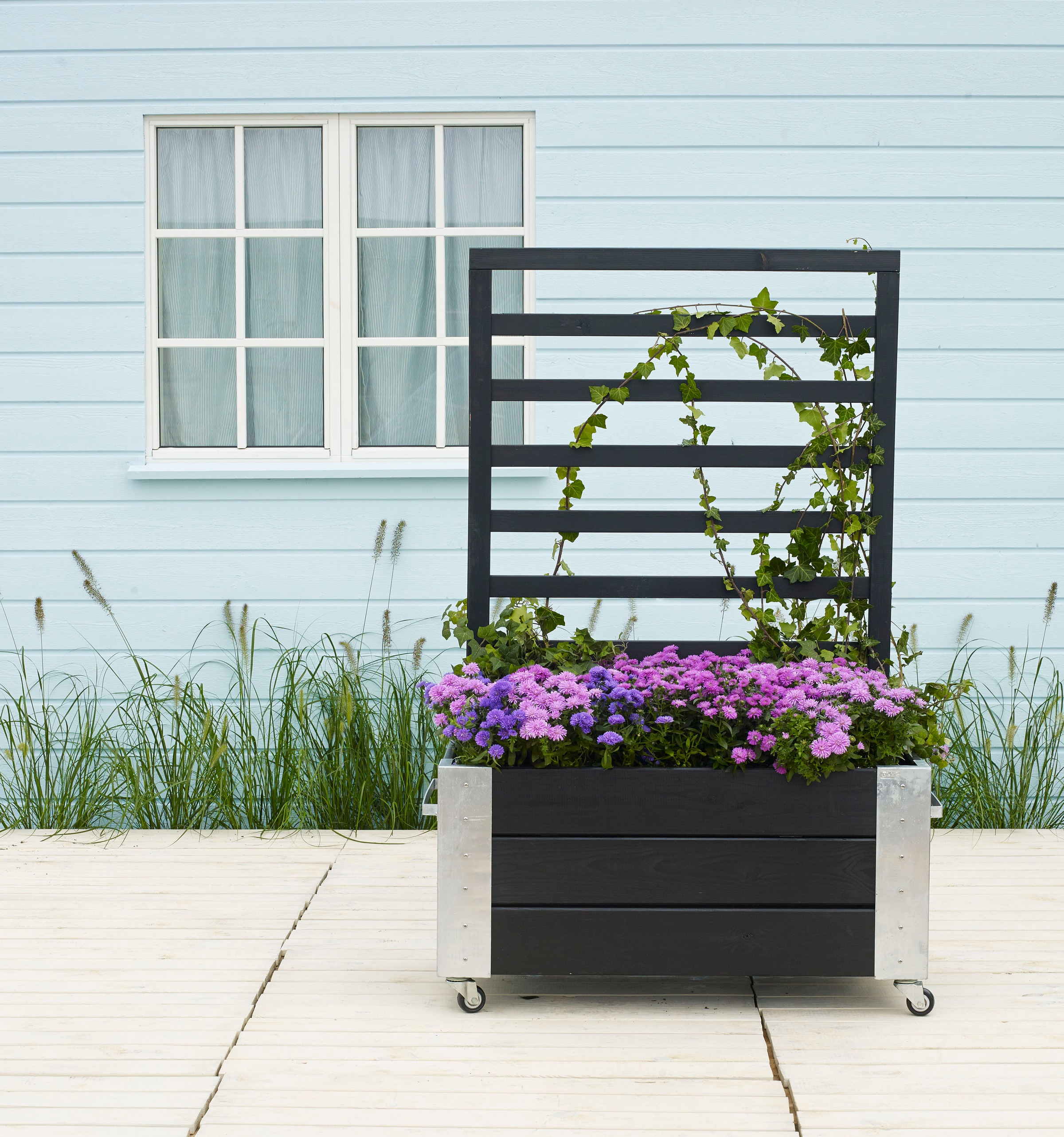 PLUS Blumenkasten »Cubic«, mit Spalier, BxTxH: 50x87x130 cm