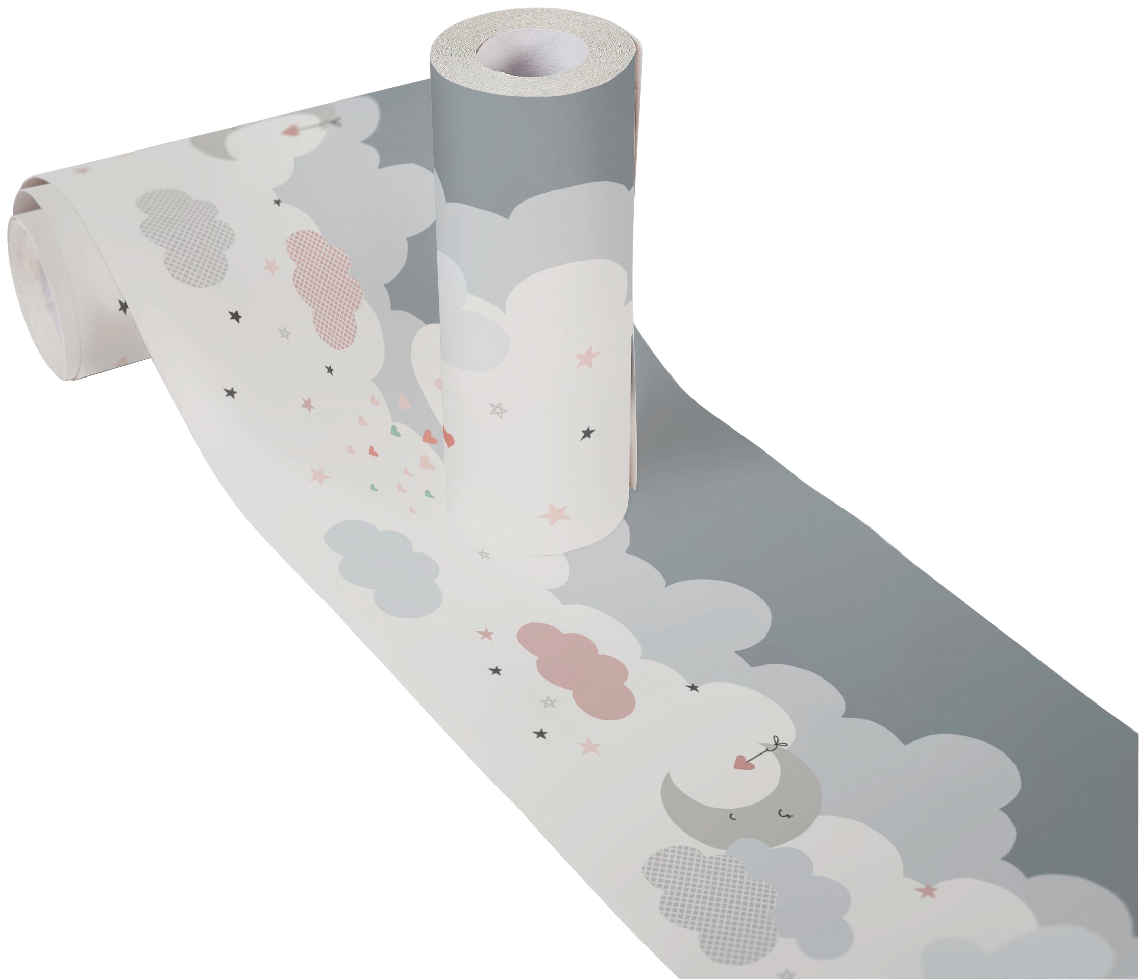 A.S. Création Bordüre »Dreamy Sky«, Motiv-abstrakt-naturalistisch, Tapete Kinder Borte Wohnzimmer Schlafzimmer Küche Design Kinderzimmer