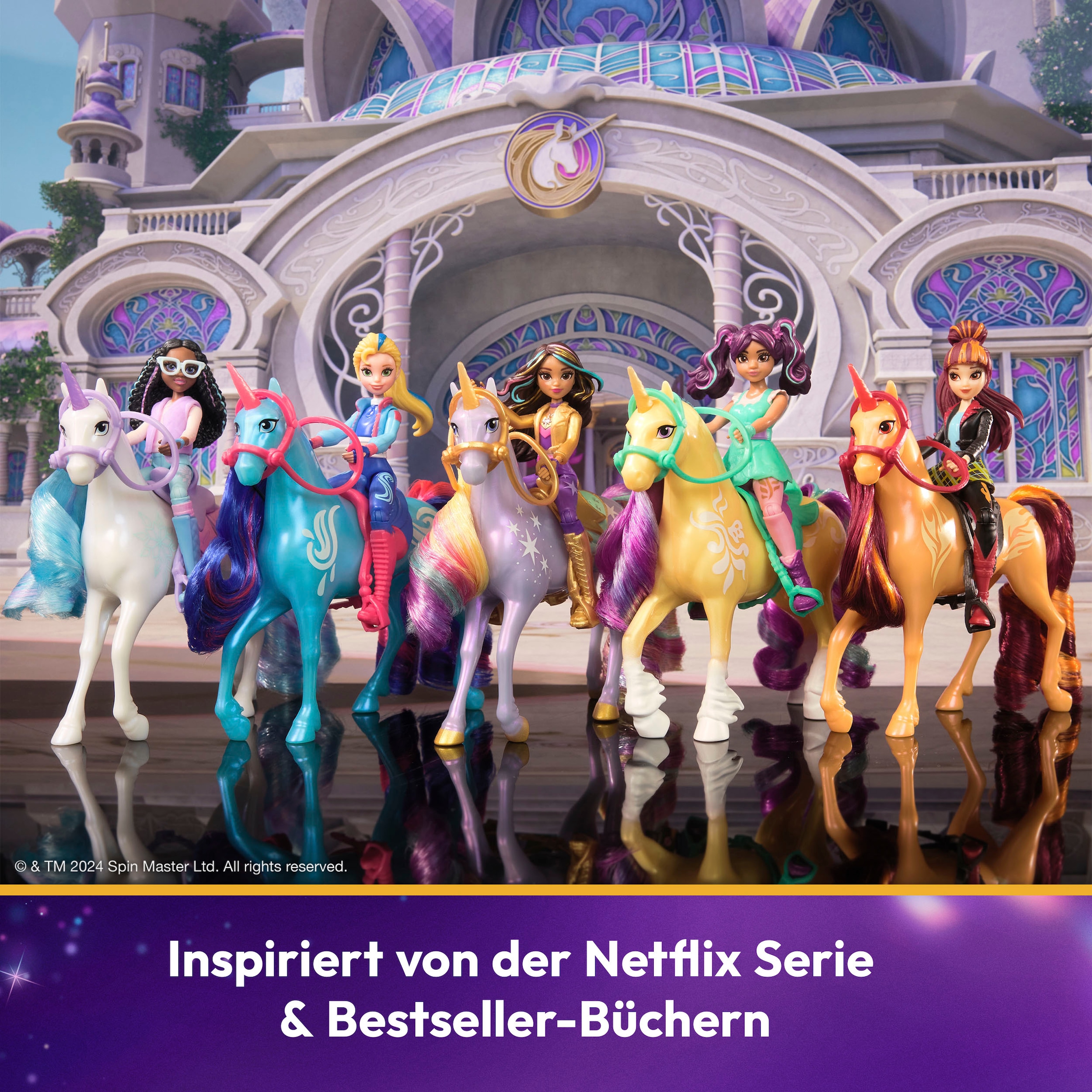 Spin Master Anziehpuppe »Unicorn Academy - Small Doll & Unicorn - Ava & Leaf«