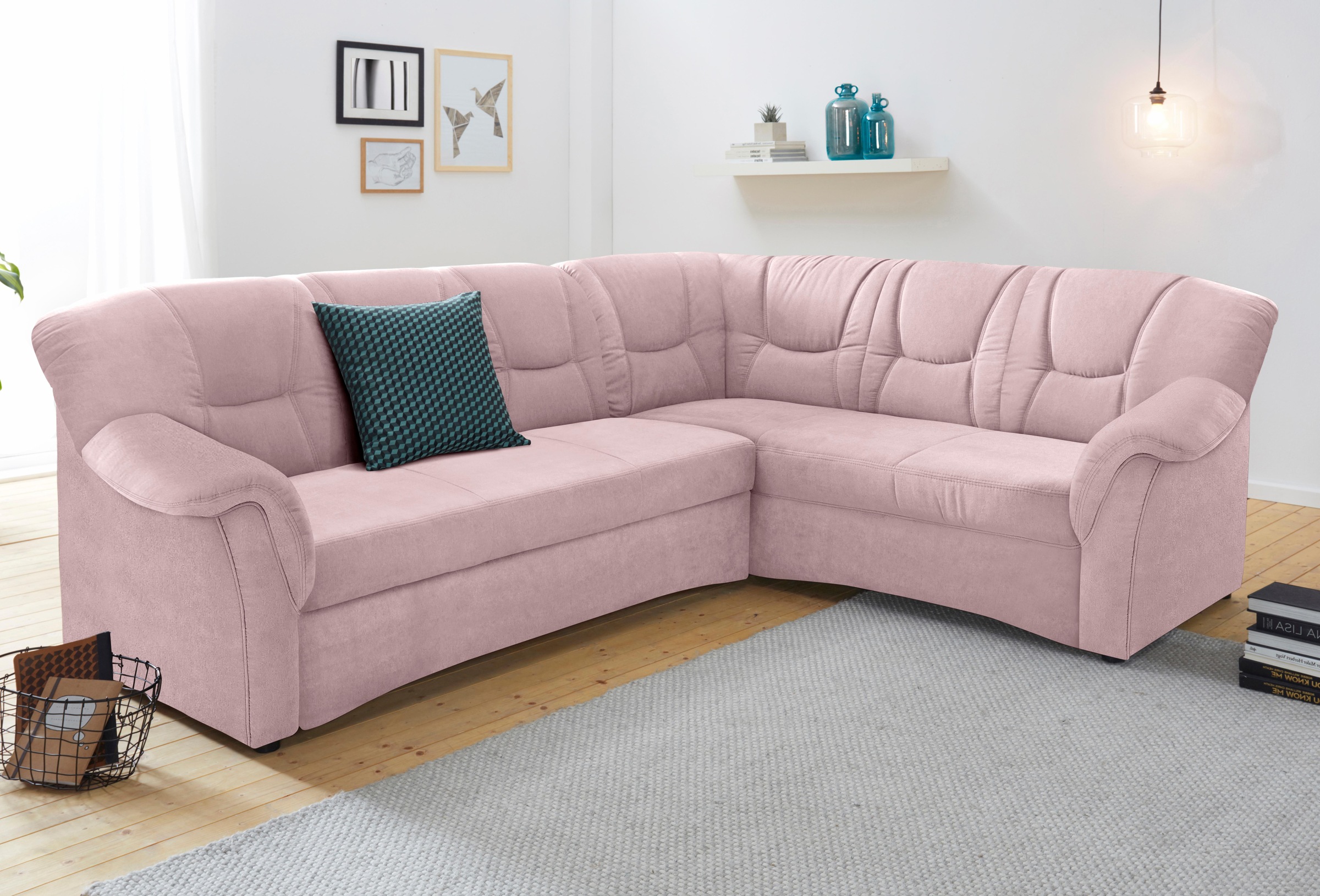 DOMO collection Ecksofa »Sarafina zeitlos und komfortabel, optional mit Fed günstig online kaufen