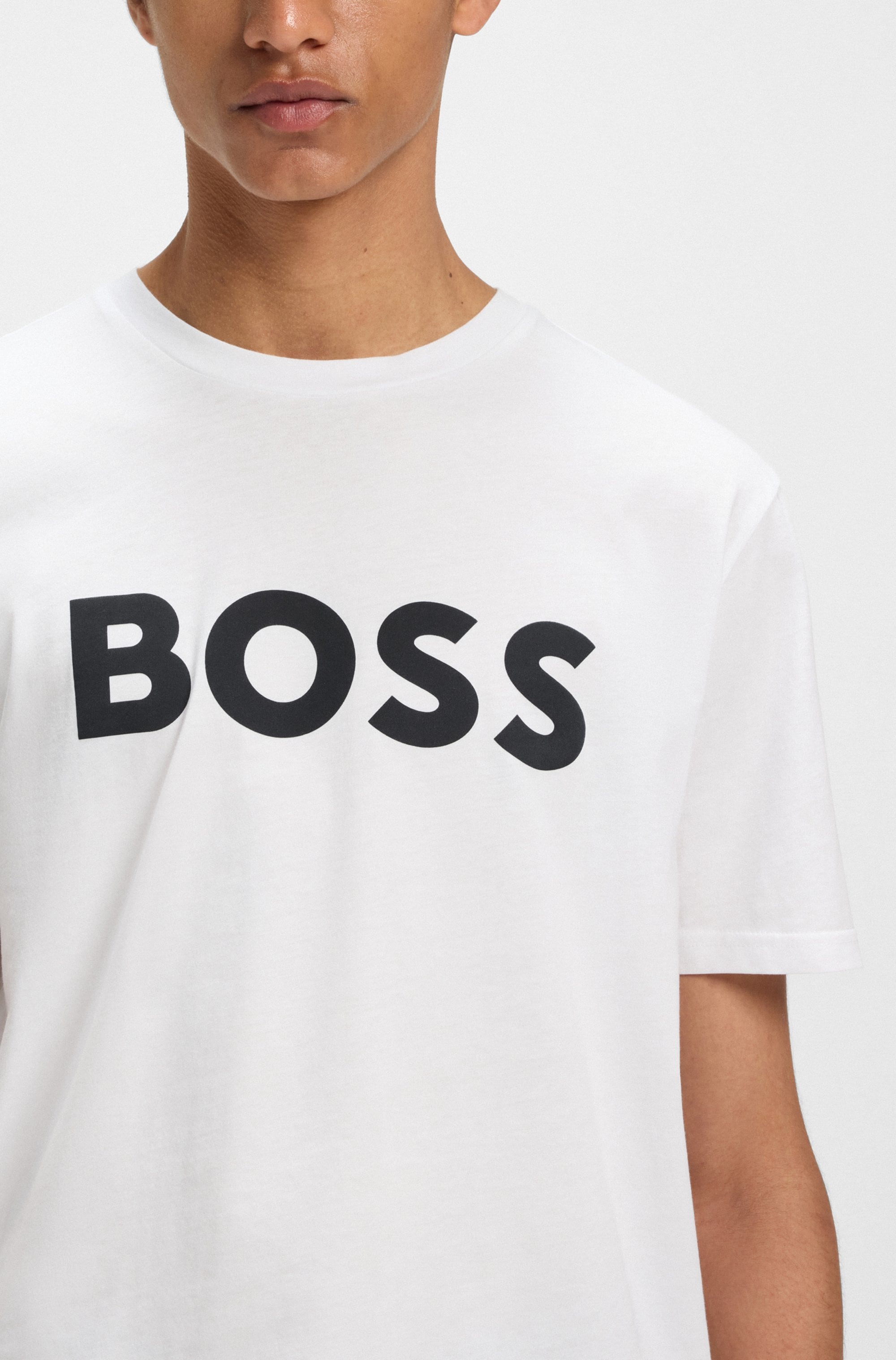 BOSS ORANGE T-Shirt »Thinking«, mit großem BOSS Druck auf der Brust