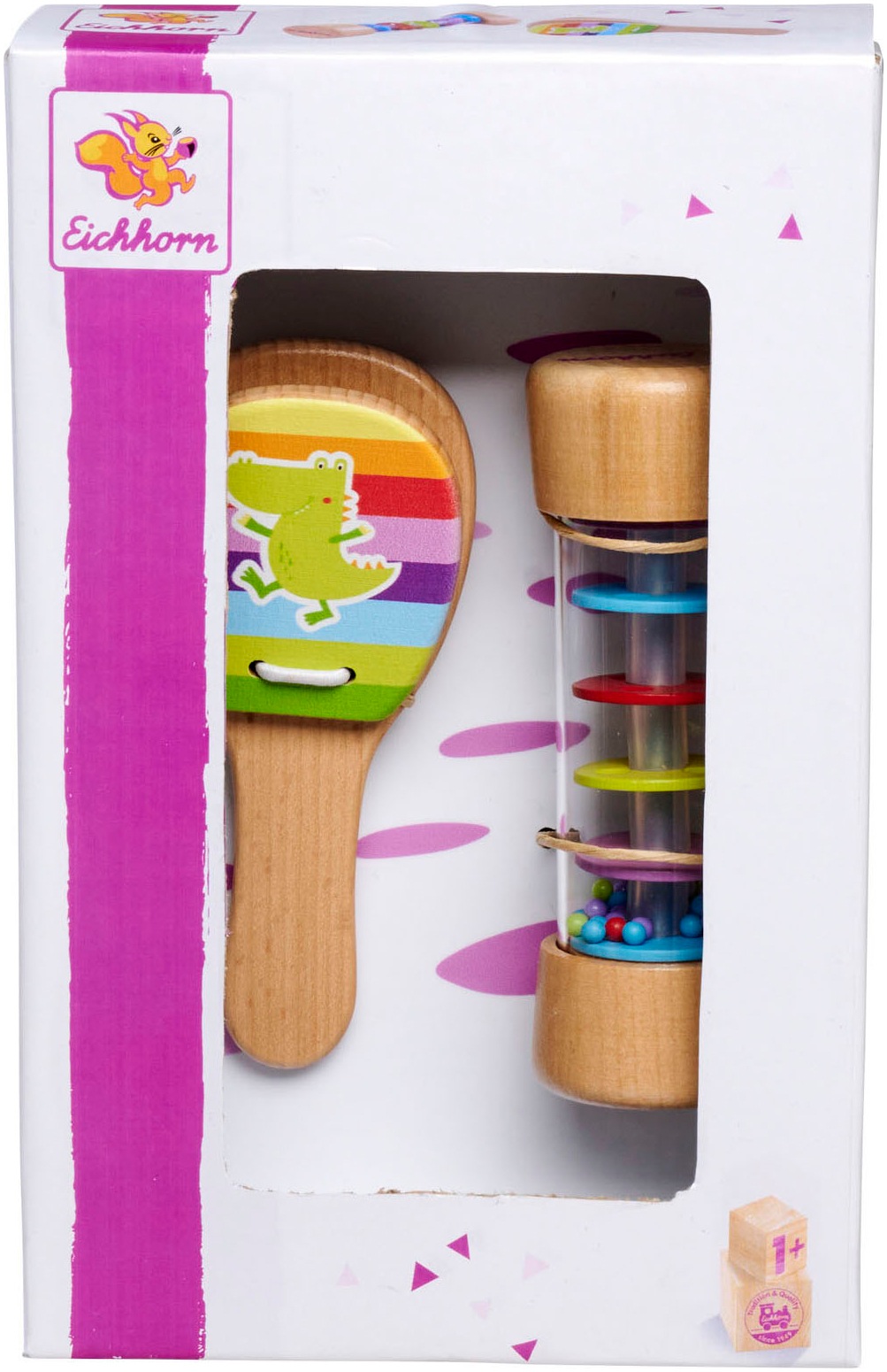 Eichhorn Spielzeug-Musikinstrument »Musikset Rassel«, (Set, 2 tlg.)