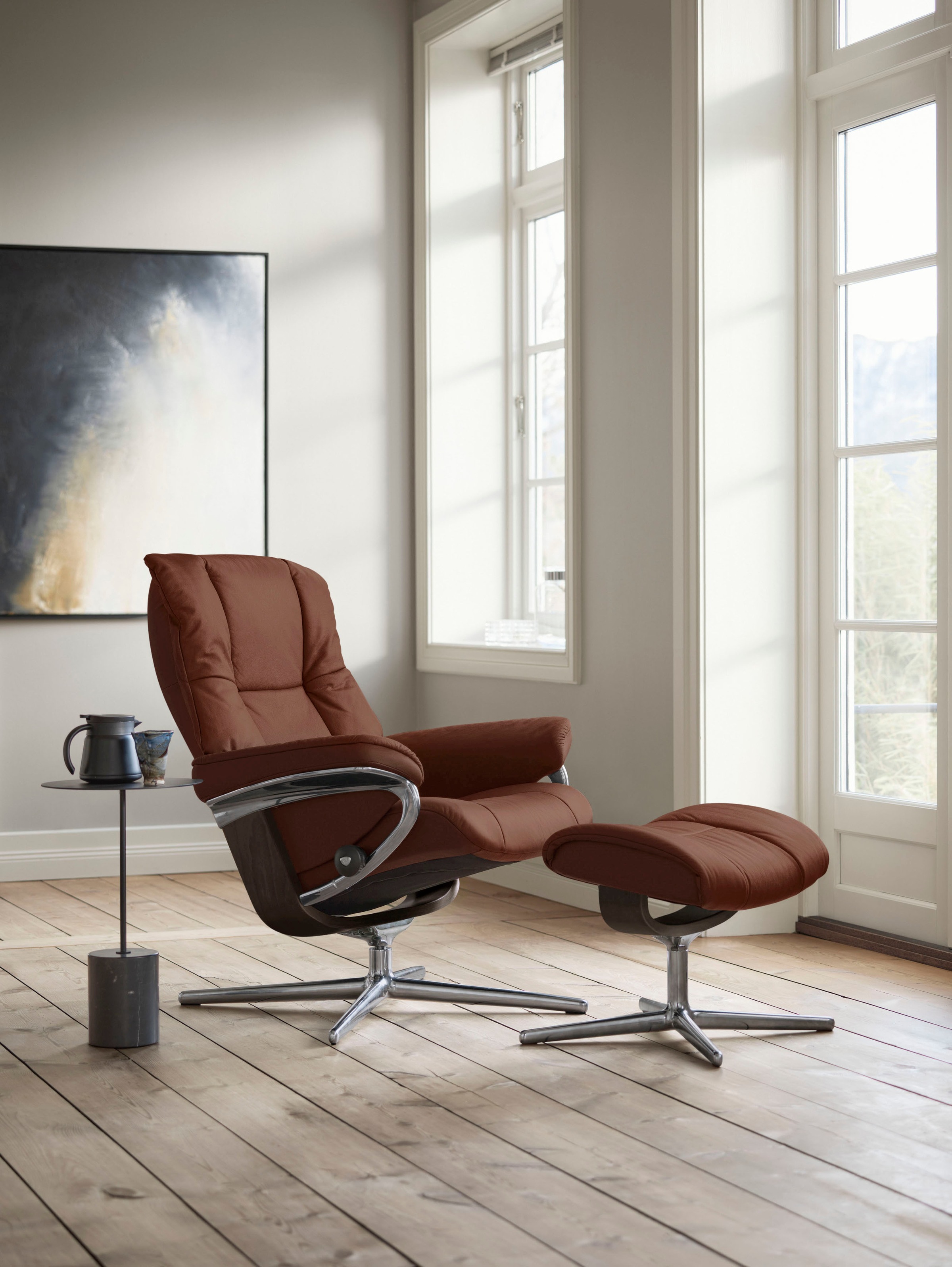 Stressless® Relaxsessel »Mayfair«, mit Cross Base, Größe S, M & L, Holzakzent Wenge
