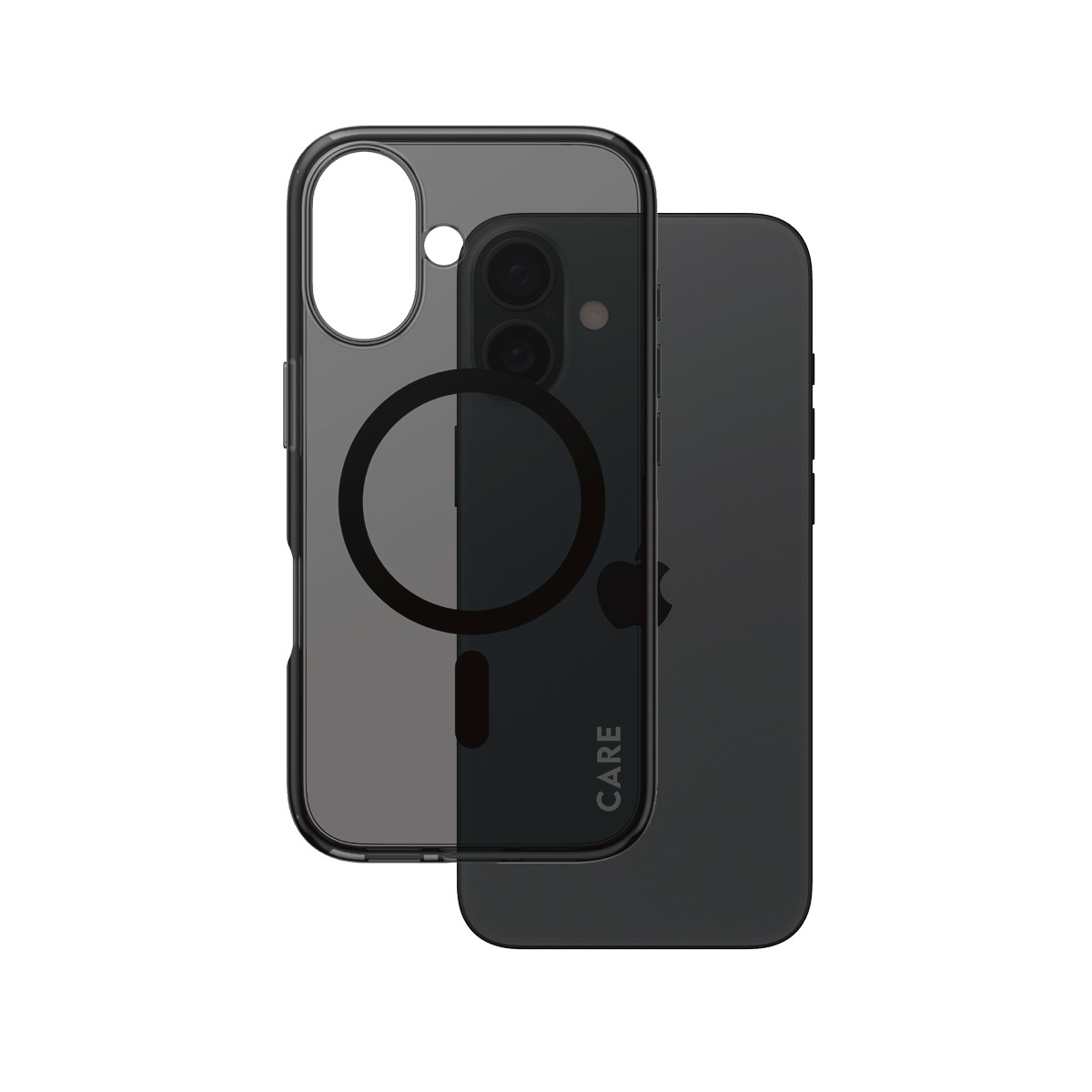 CARE by PanzerGlass Handyhülle »Smokey Case für Apple iPhone 16«, Backcover, Schutzhülle, Handyschutzhülle, Case, Schutzcase, stoßfest