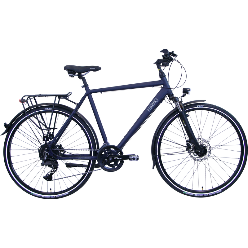 HAWK BIKES Trekkingrad »Trekking Gent Deluxe Ocean Blue« 20 Gang Shimano Shimano CUES Schaltwerk für Herren blau