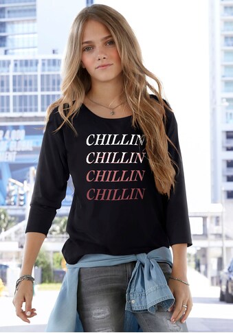 Arizona 3/4-Arm-Shirt »CHILLIN«, Ärmel in Fledermausoptik kaufen