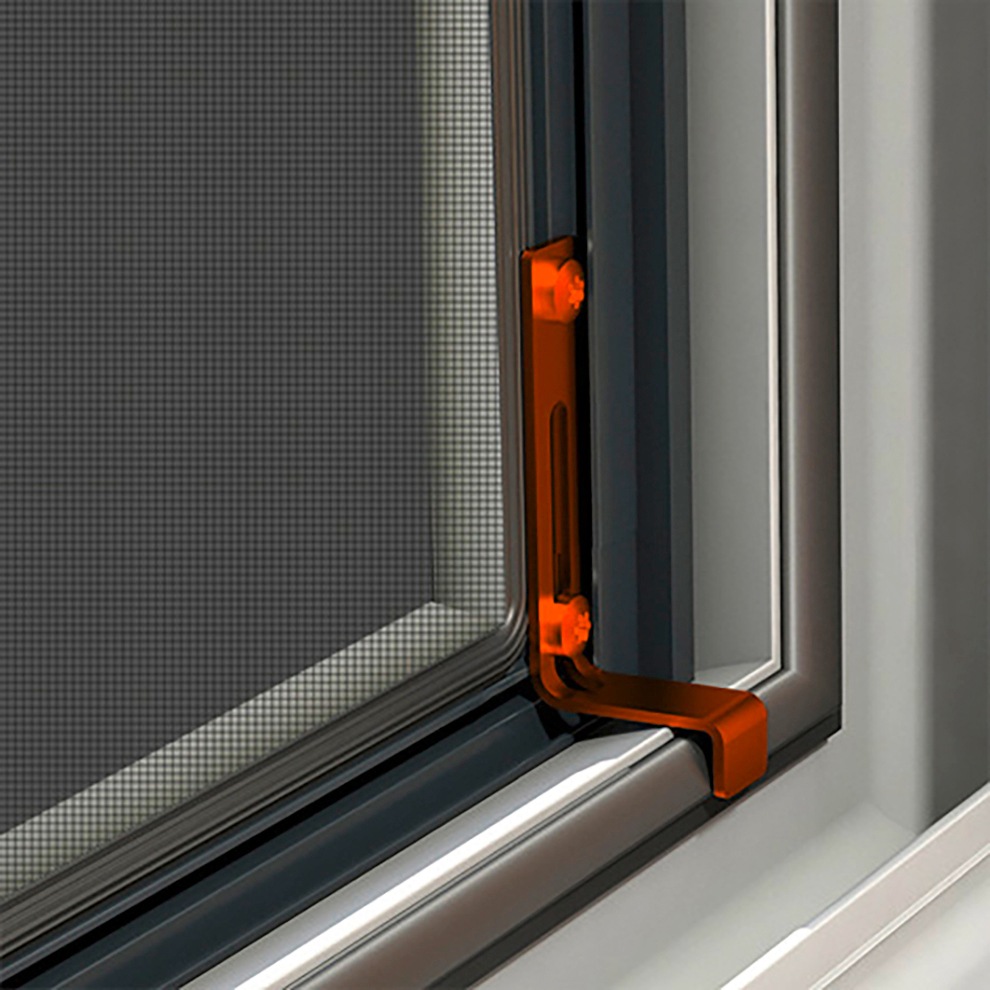 Windhager »COOL, Fliegengitter und Sonnenschutz mit Alurahmen für Fenster« Packung, 1 Stk. tlg. reduziert Sonneneinstrahlung, erhältlich in weiß, anthrazit, 100x120cm