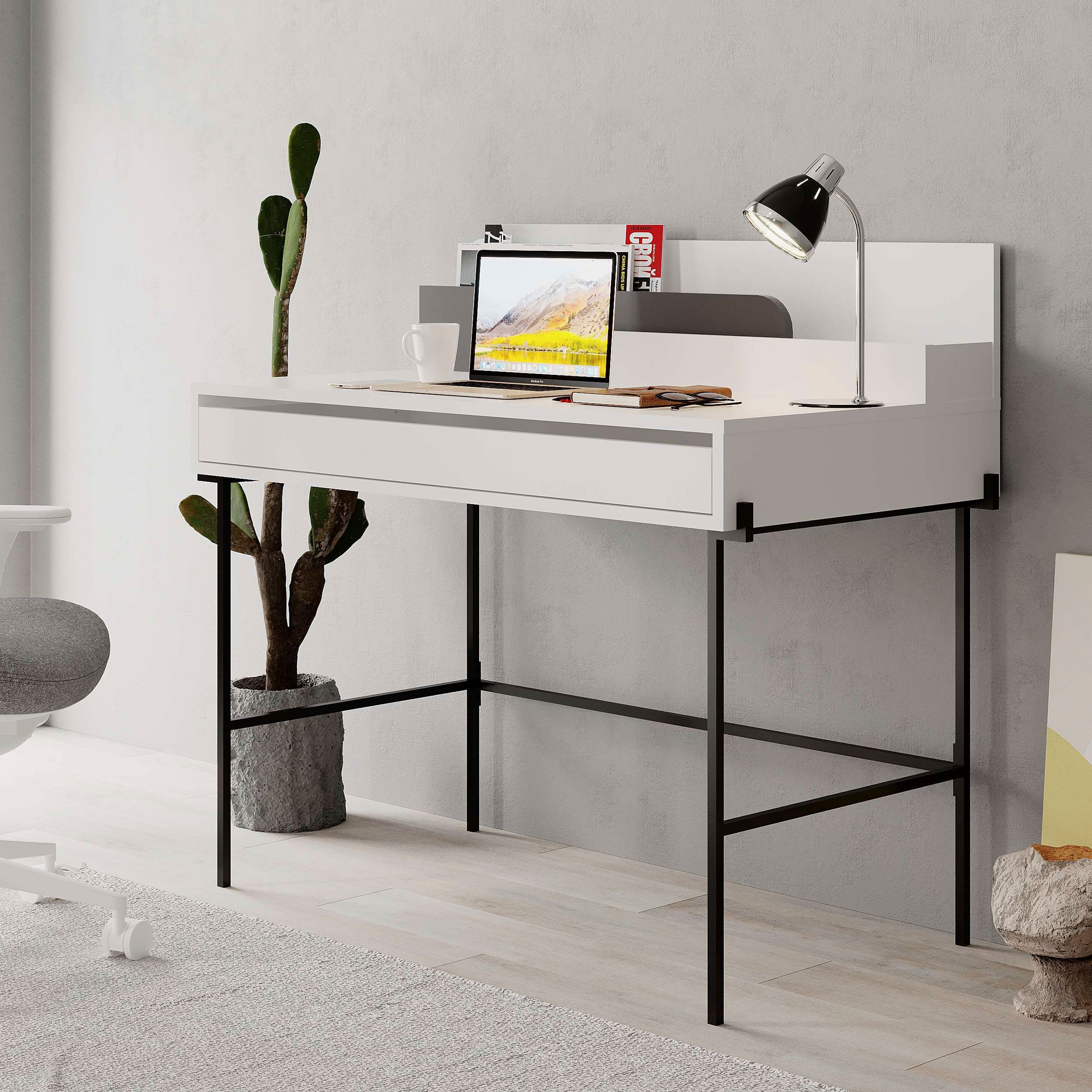 Decortie Schreibtisch »LEILA SCHREIBTISCH«, (Packung, 1 St.), Naturfreundli günstig online kaufen