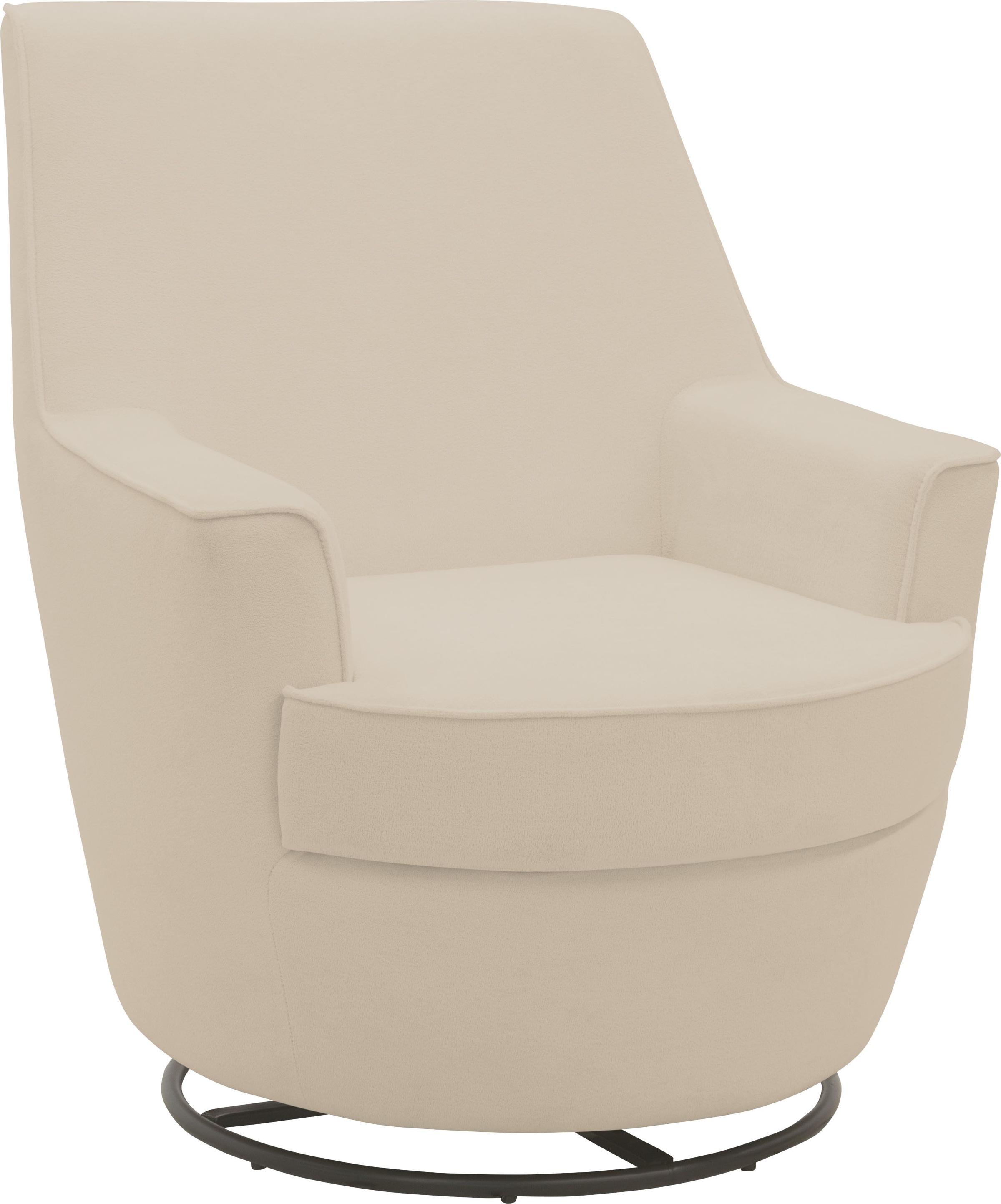 INOSIGN Drehsessel »HETTY, Drehsessel mit Wippfunktion, Lese-Sessel in Cord günstig online kaufen