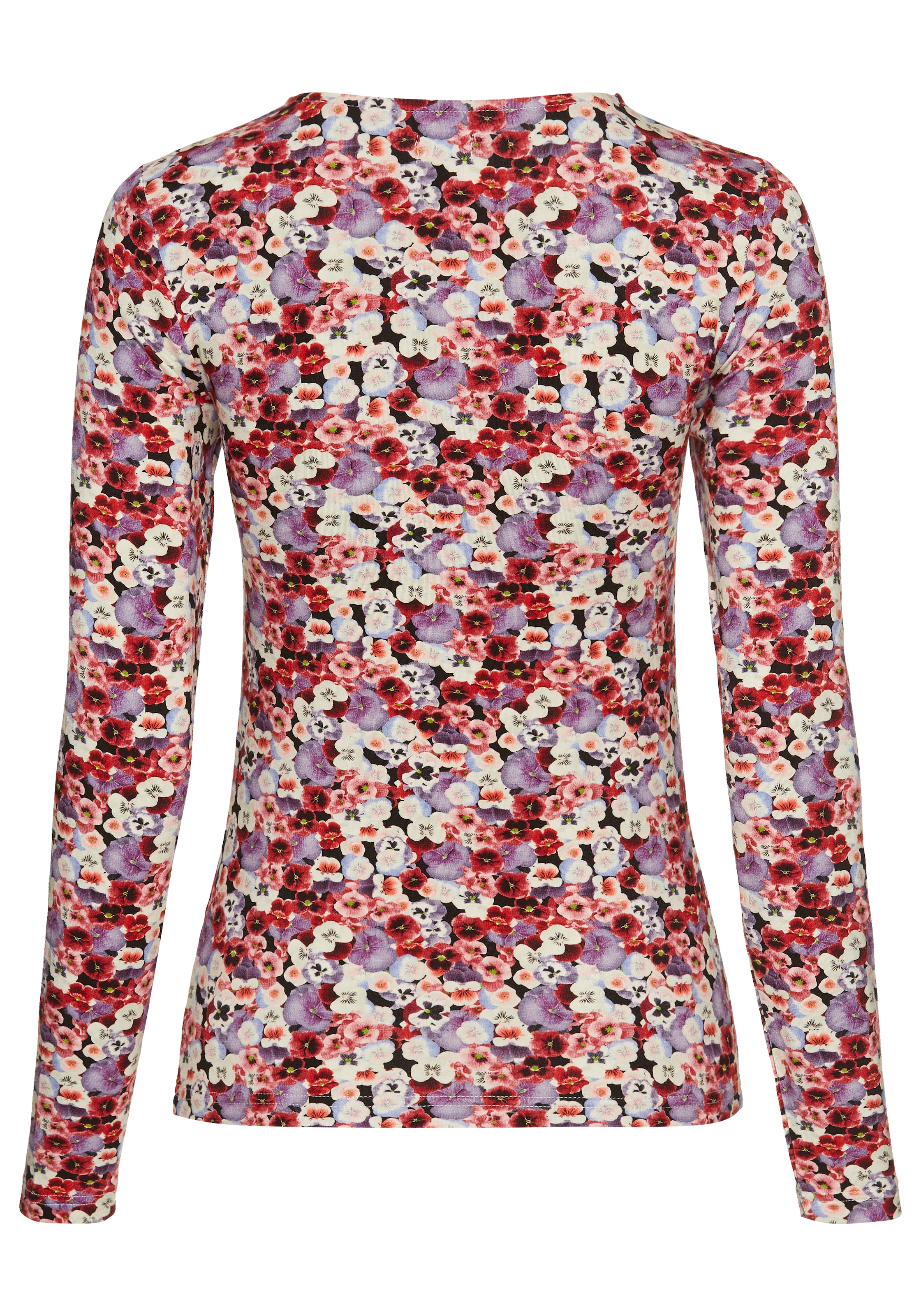 Laura Scott Langarmshirt mit Twisteffekt im Ausschnitt