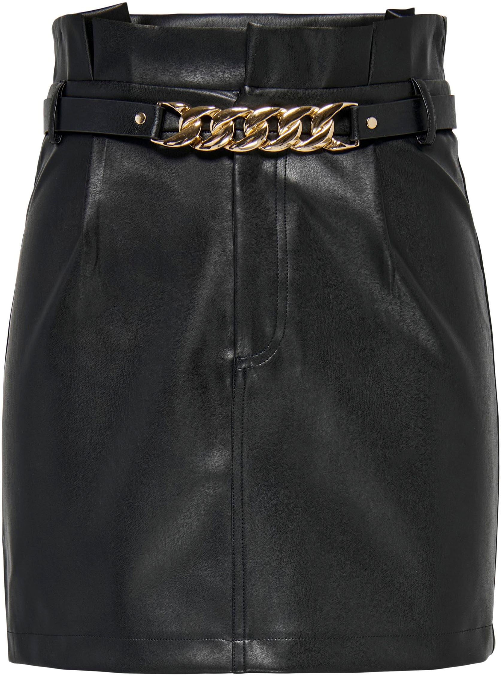 Bild von ONLY Lederimitatrock »ONLTINA FAUX LEATHER PENCIL SKIRT OTW«, mit Paperbag Bund