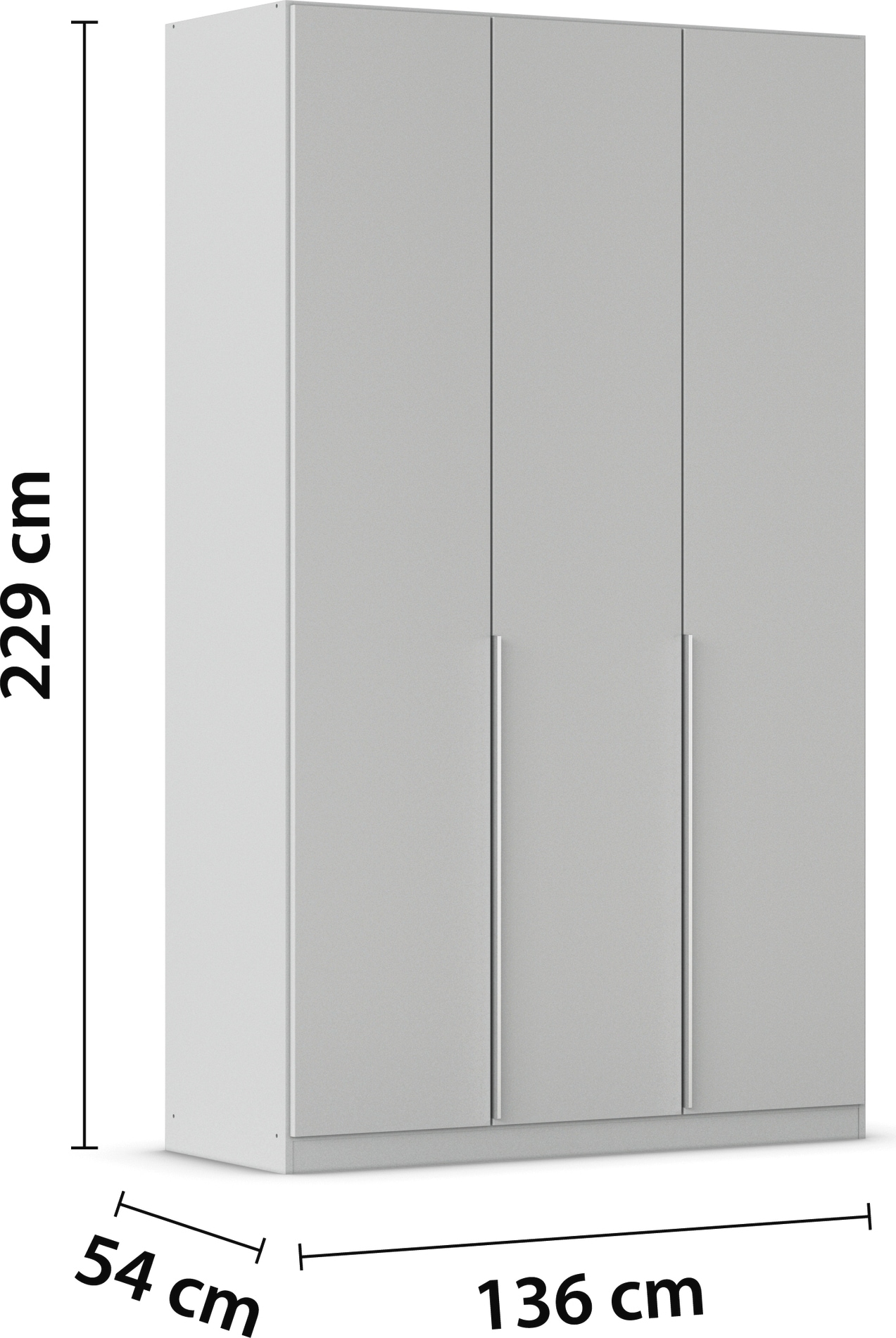 rauch Drehtürenschrank »Kleiderschrank Schrank Garderobe AGORDO TOPSELLER Schlafzimmer«, (in zwei Griff-Farben mit Dekor- oder Hochglanzfront), durchdachte Innenausstattung, in 6 Breiten und 2 Höhen MADE IN GERMANY