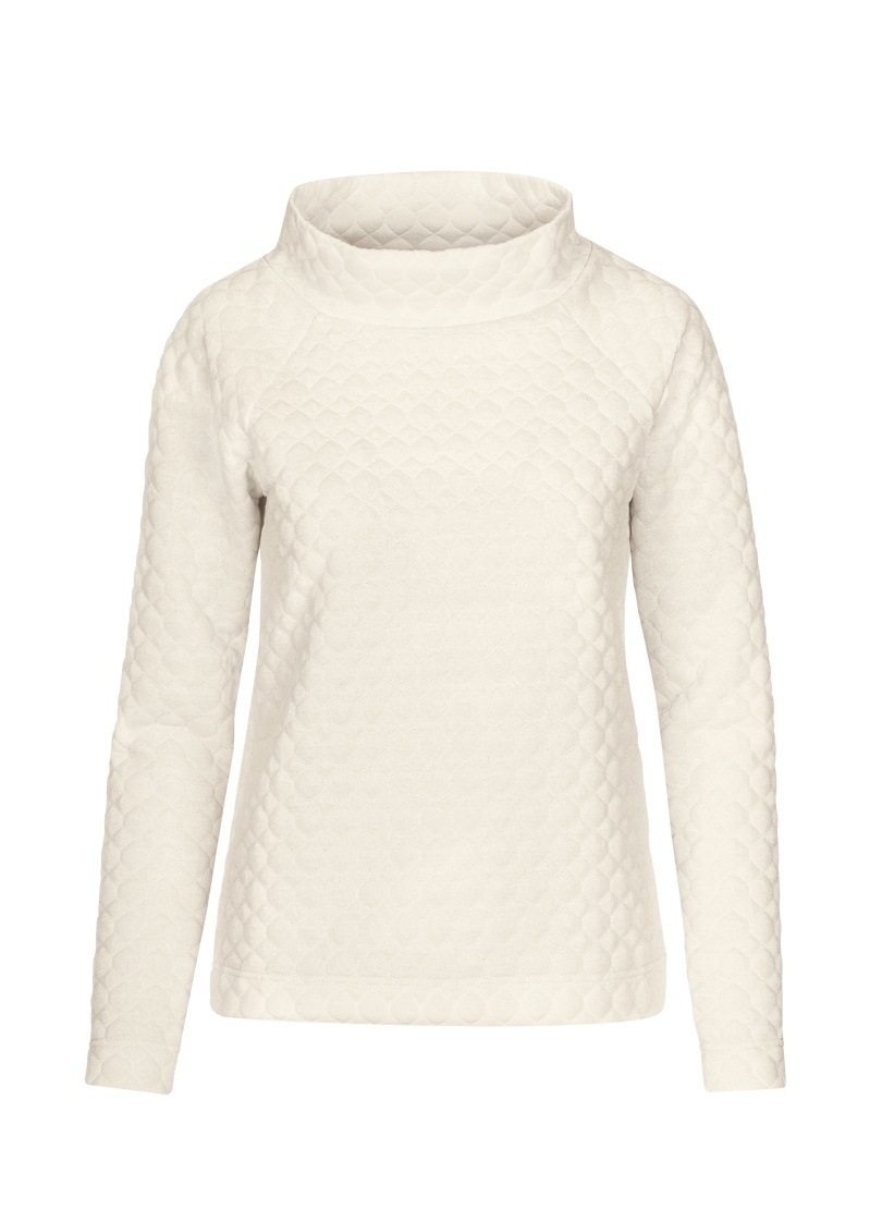 Trigema Sweater »TRIGEMA Jaquard-Pullover in Waben-Optik«