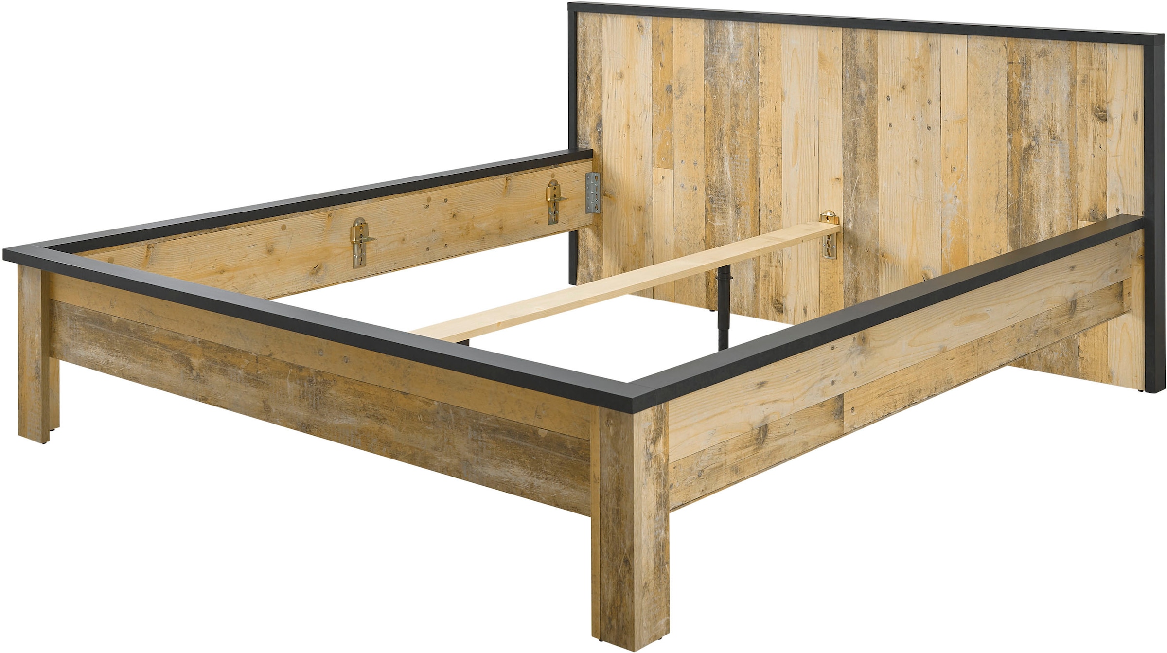 Home affaire Bettanlage »SHERWOOD«, (3 tlg.), Liegefläche Bett 140x200cm, 2 Nachttische mit jeweils 1 Schublade