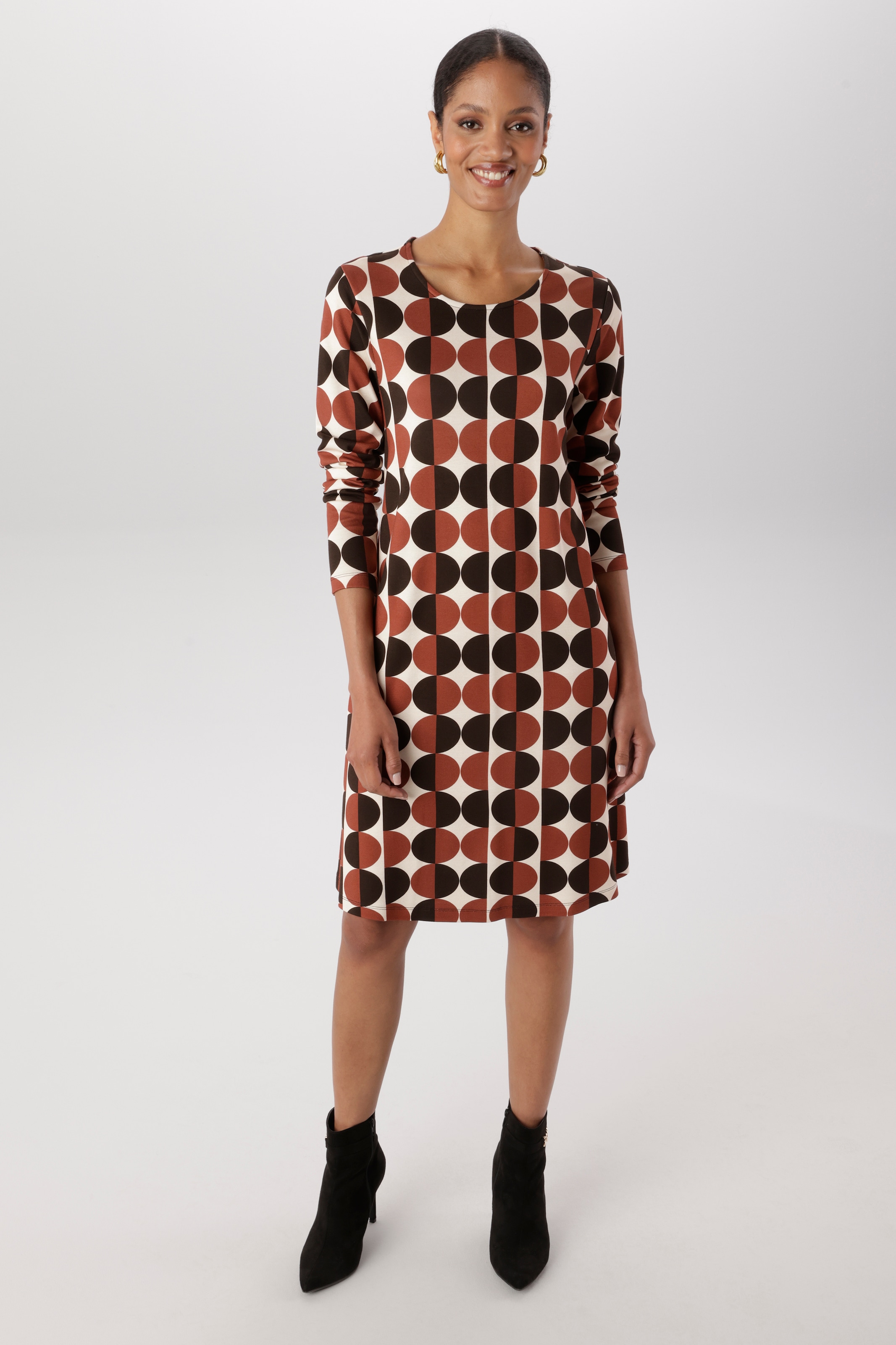 Aniston SELECTED Jerseykleid in leichter A-Linien-Form - NEUE KOLLEKTION
