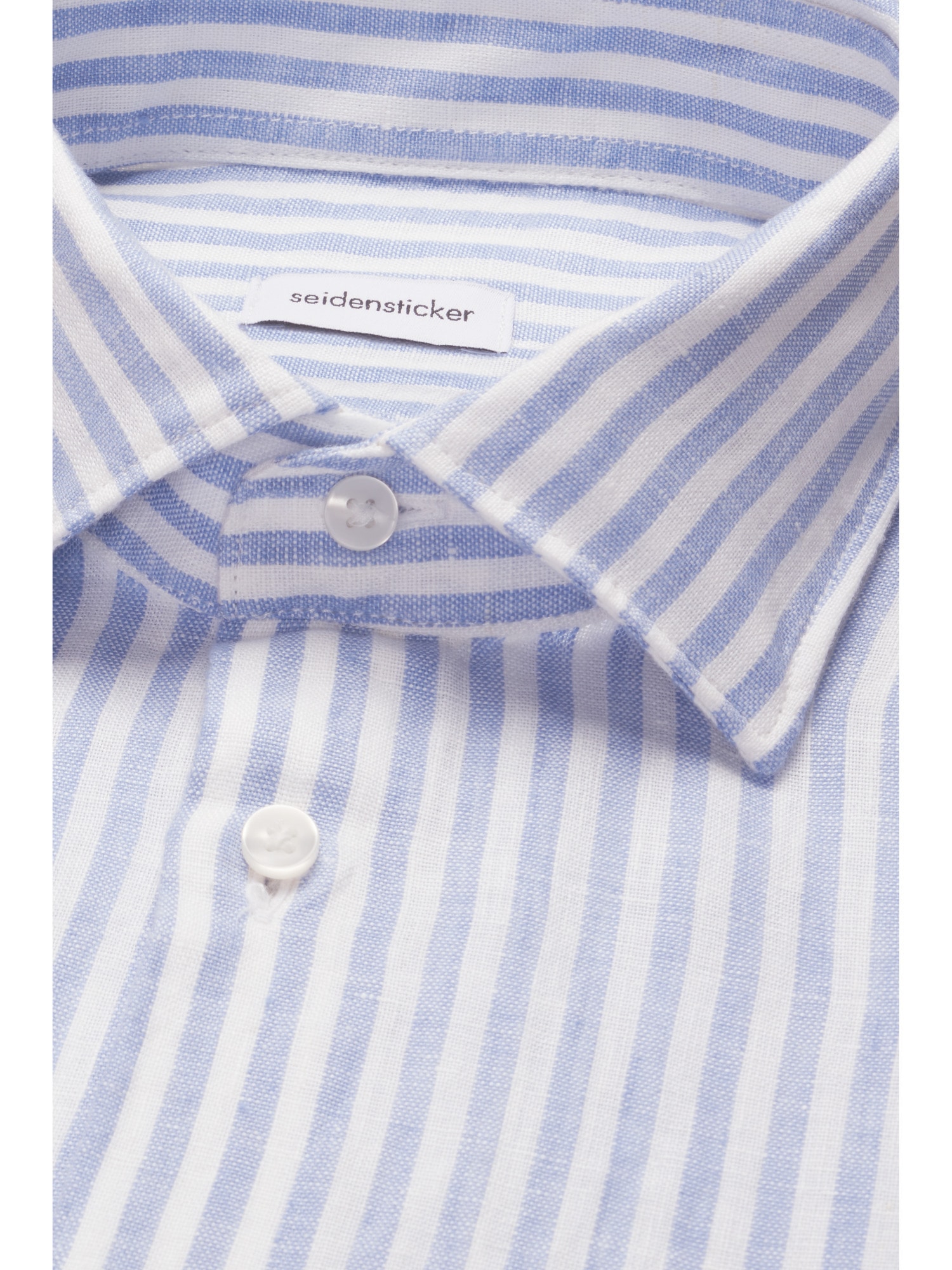 seidensticker Leinenhemd »Schwarze Rose« Slim 1/2 Kentkragen Gestreift