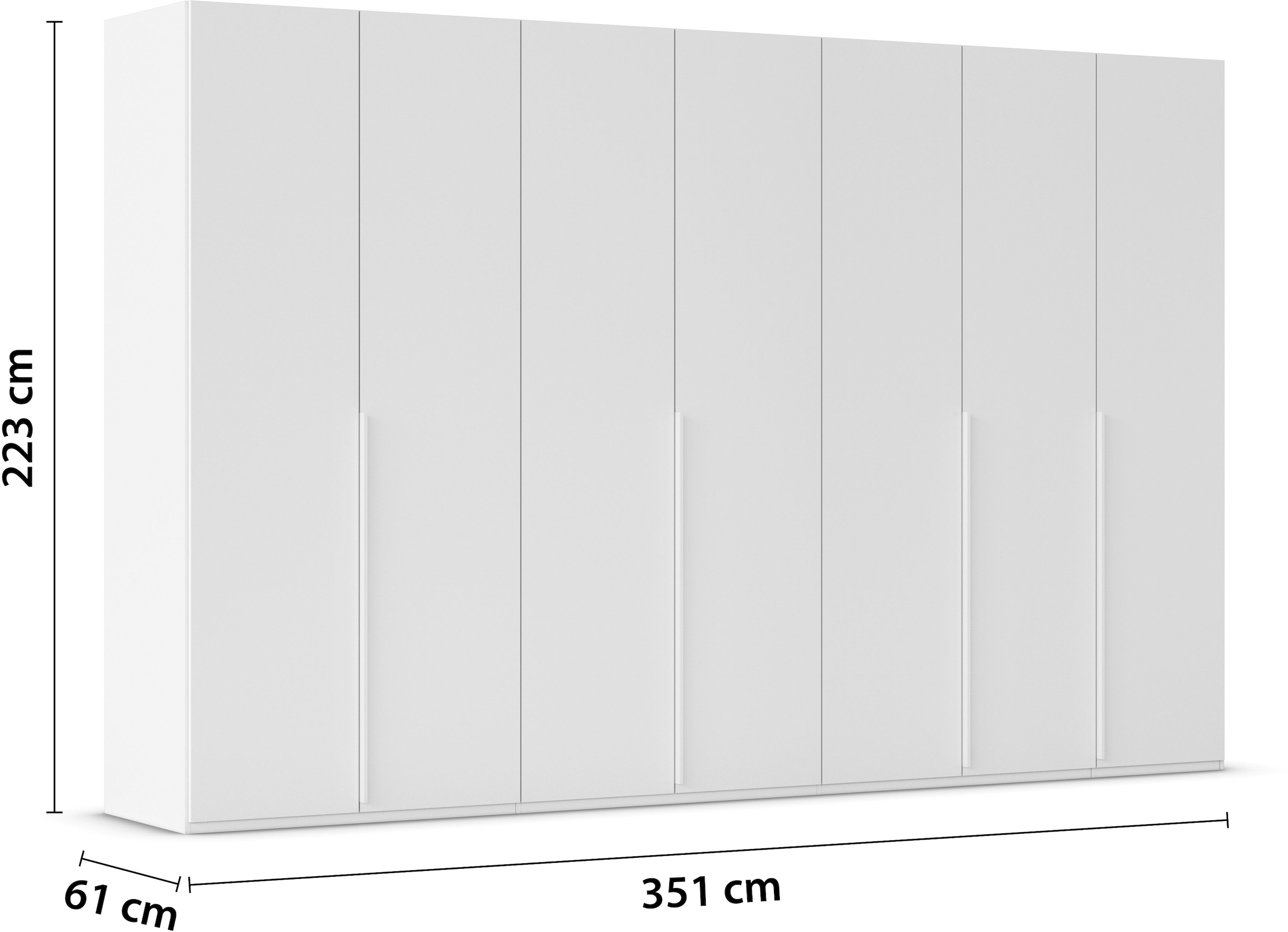 LeGer Home by Lena Gercke Kleiderschrank »Schrank Garderobe Ankleide Schlafzimmer Flur Serina«, (in 3 verschiedenen Ausstattungen BASIC/CLASSIC/PREMIUM), in 6 Breiten (101 - 401 cm) mit Front Glas oder Dekor MADE IN GERMANY