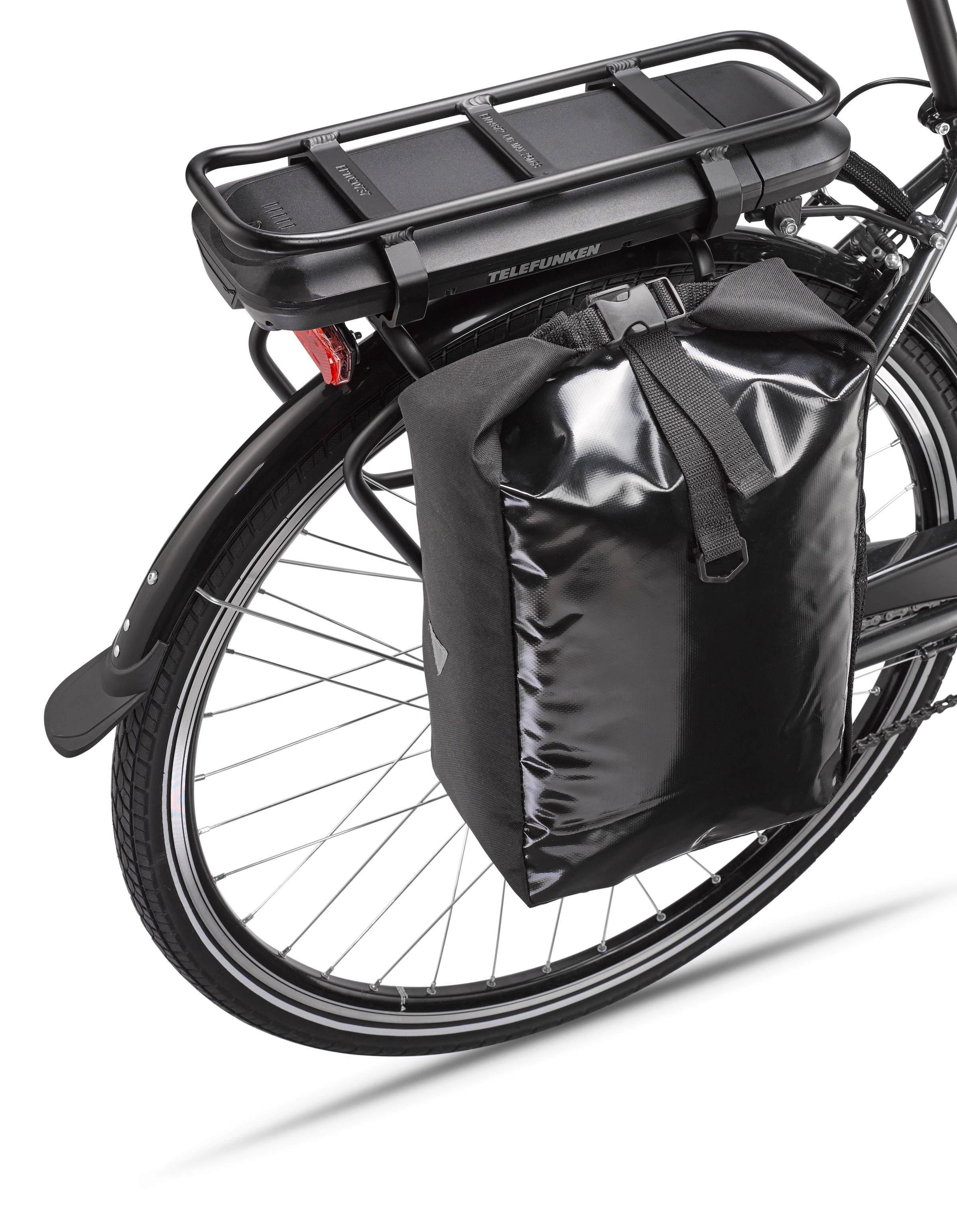 Telefunken E-Bike »Expedition XT480«, 21 Gang, Shimano, Heckmotor 250 W, (mit Fahrradtasche), Pedelec, Elektrofahrrad für Damen