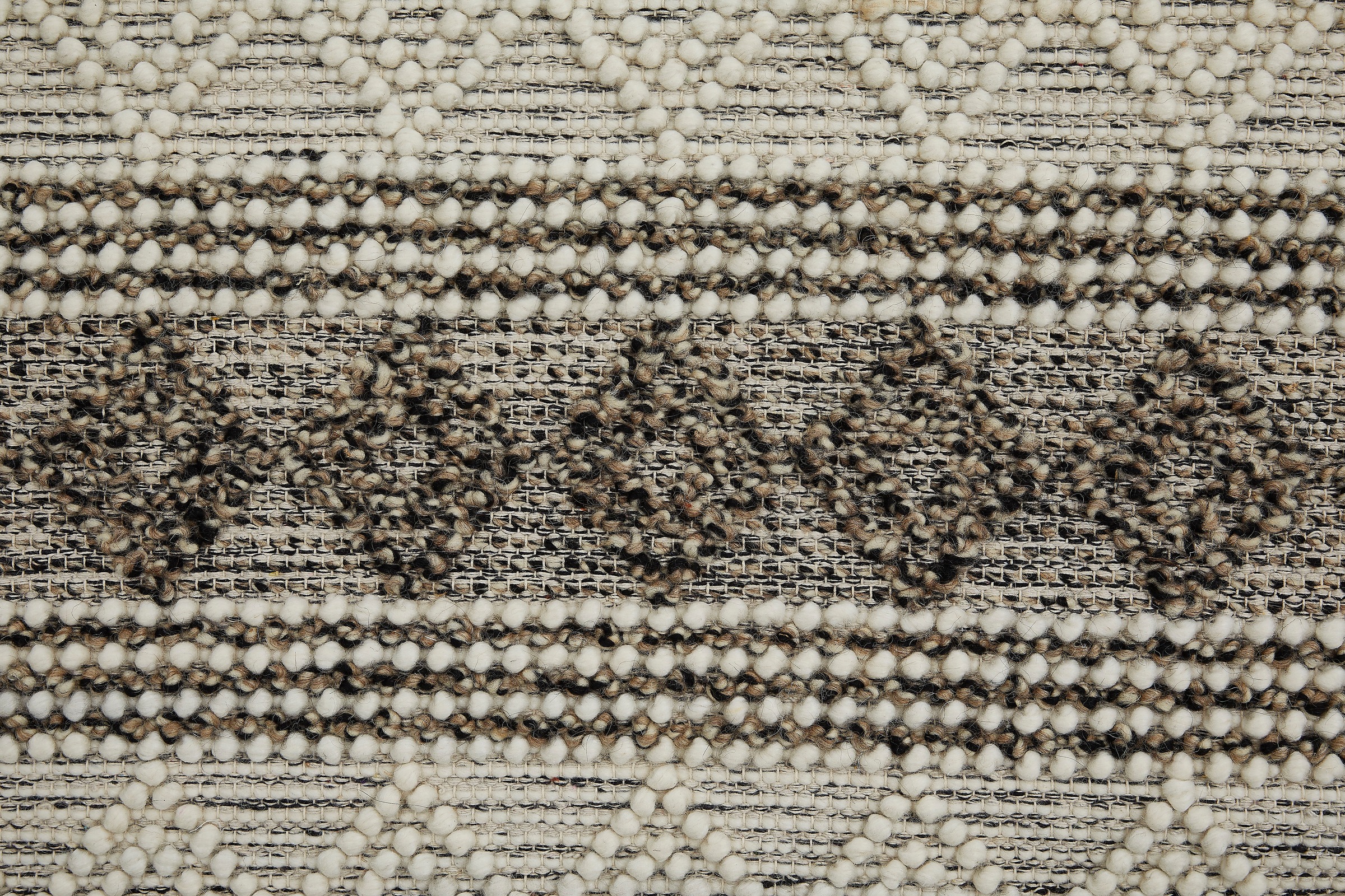 LUXOR living Wollteppich »Aalborg«, rechteckig, 10 mm Höhe, Handweb Teppich, reine Wolle, handgewebt, Rauten Design