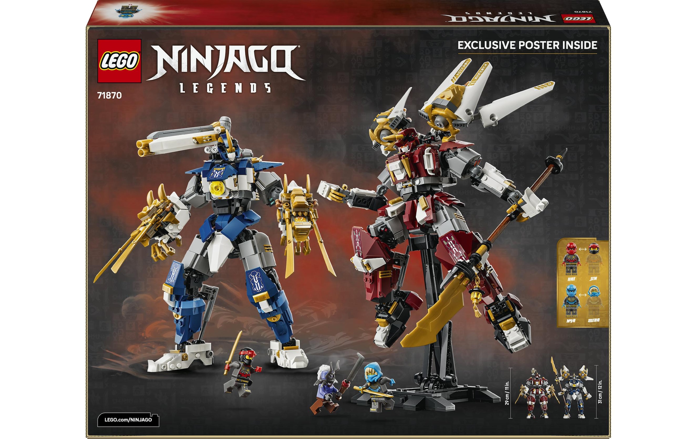 LEGO® Konstruktionsspielsteine »Die Zwillings-Titanmechs (71870), LEGO Ninjago« Made in Europe